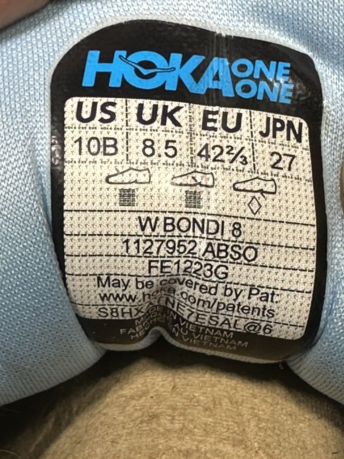 Hoka Hoka One One Bondi 8 Womens Size 10 B Blue Purple Running Size US 10 / IT 40 - 7 Thumbnail