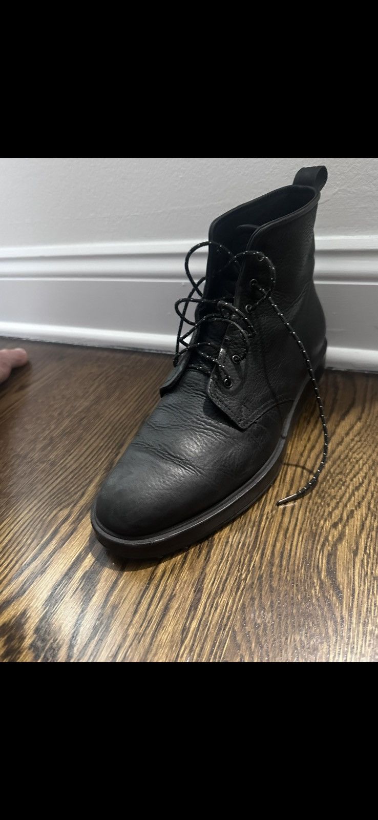 Rag & Bone Rag & Bone Men’s Pebbled Leather Boots – Size 43 (US 10) Size US 10.5 / EU 43-44 - 2 Thumbnail