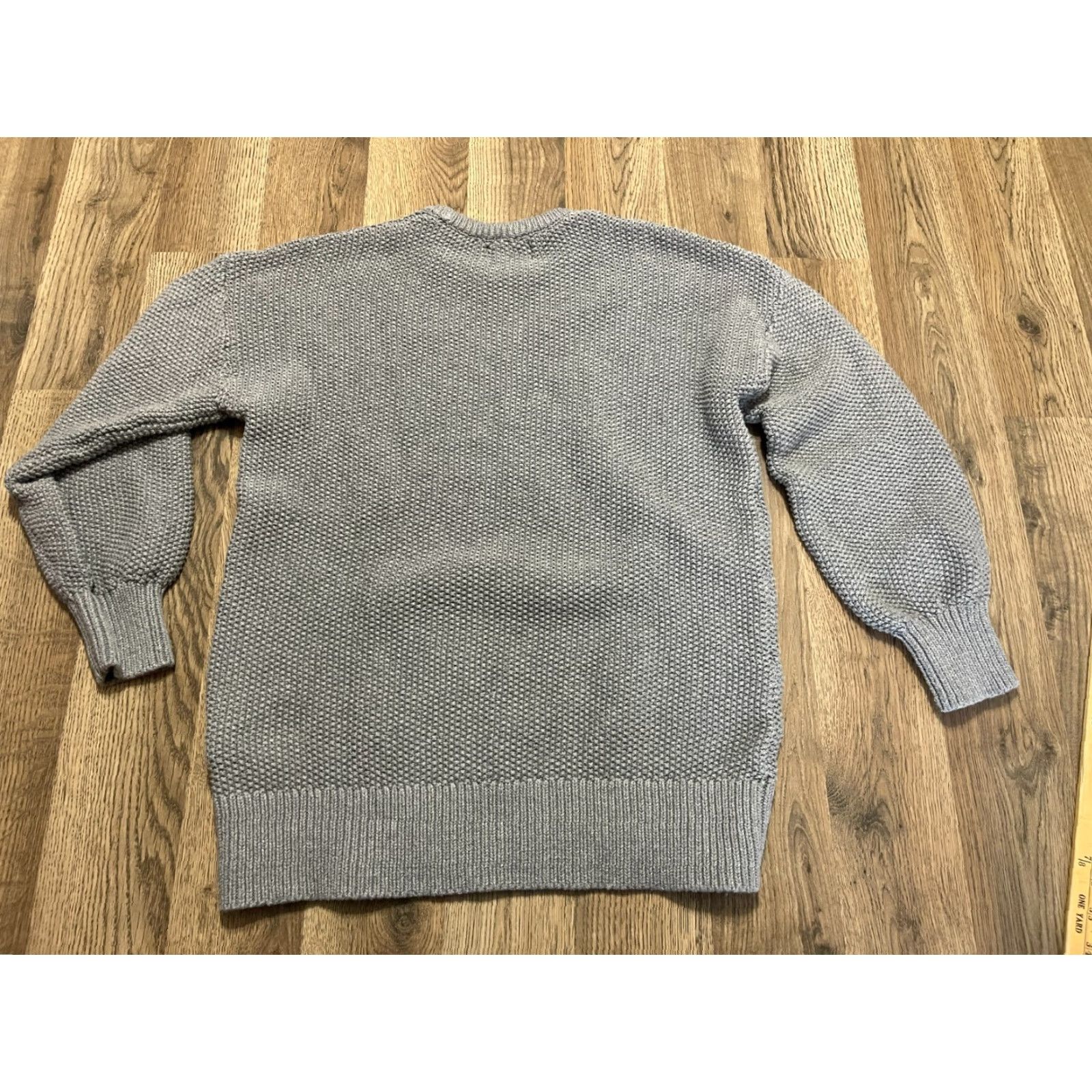 Old Navy Old Navy Sweater Women's M Gray Pullover Tunic Length Crew Neck Long Sleeve Regular Fit Womens Size M / US 6-8 / IT 42-44 - 2 Thumbnail