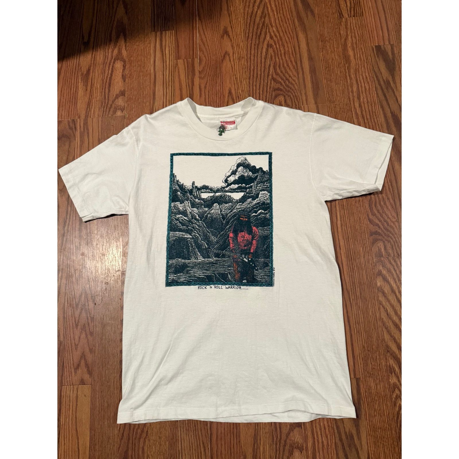 Hanes True vintage Rock N Roll Warrior white M Size US M / EU 48-50 / 2 - 1 Thumbnail