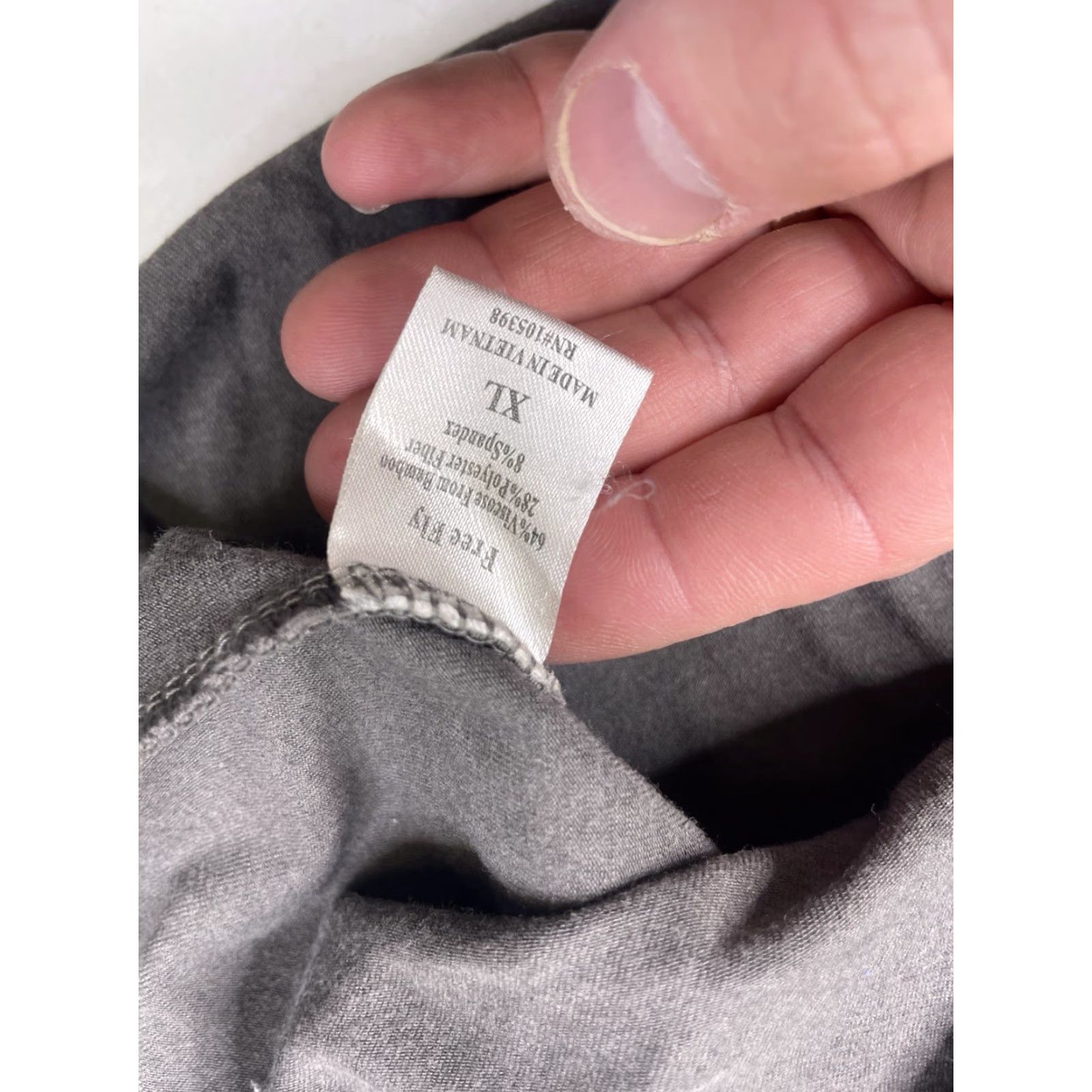 Vintage Free Fly Mens 1/4 Zip Pullover XL Performance Bamboo Long Sleeve Gray Shirt Size US XL / EU 56 / 4 - 6 Thumbnail