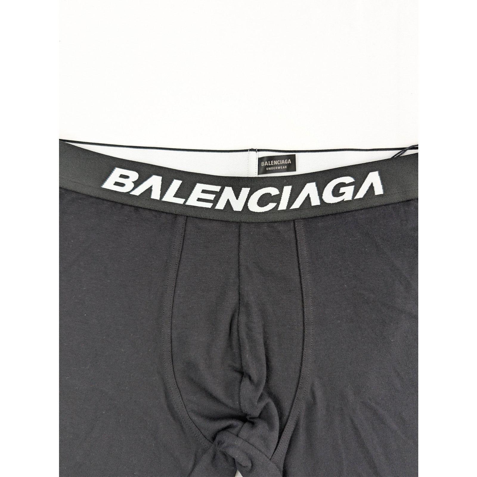 Balenciaga o1rshd1 Size: S / Underwear Racer Boxer Brief Short in Black Size US 30 / EU 46 - 5 Thumbnail