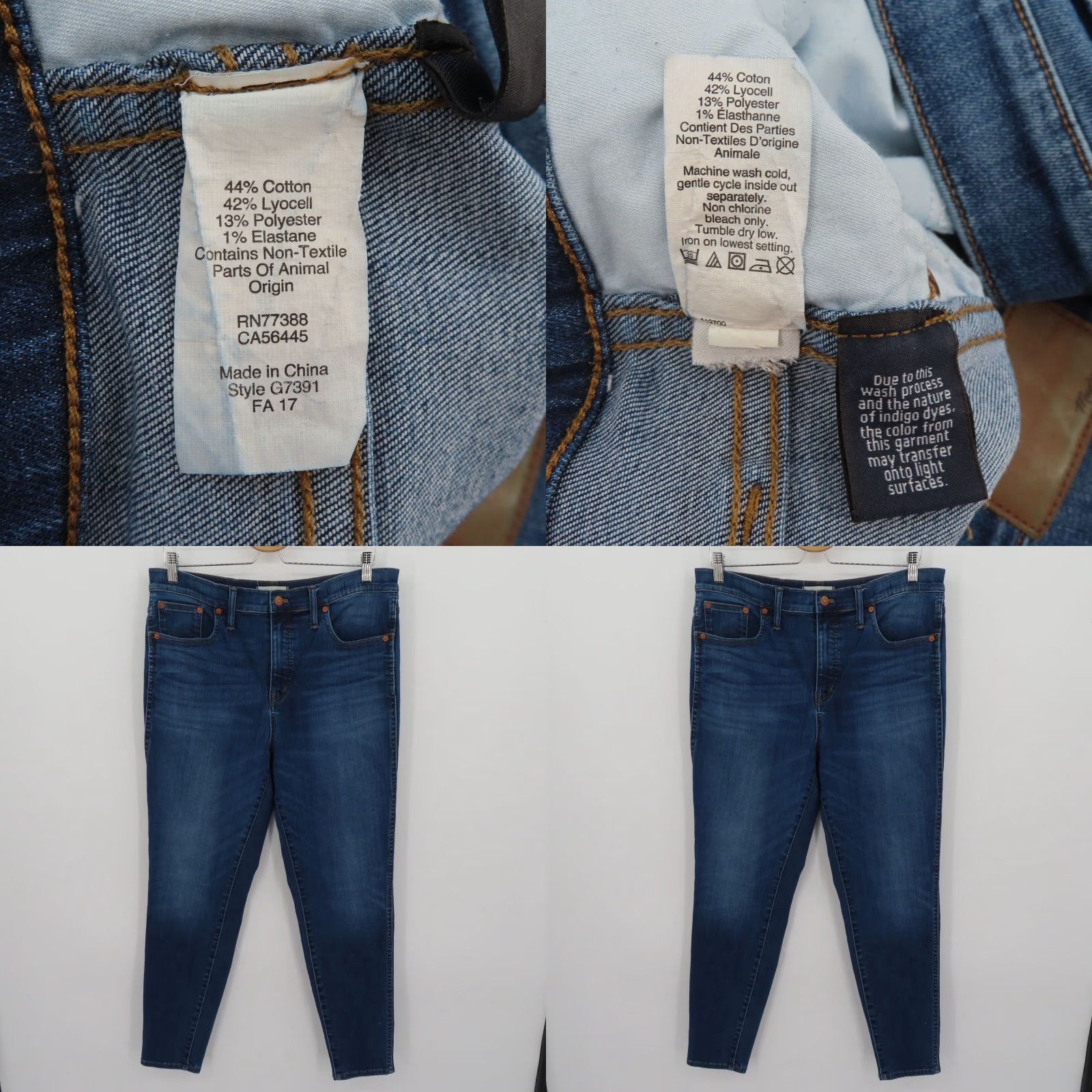 Madewell Madewell Jeans Women 32 10in High Rise Skinny Blue Denim Cotton Blend Pockets 5-Pocket Design Women’s Jeans Mens no, etc Size 24" / US 00 / IT 34 - 8 Thumbnail