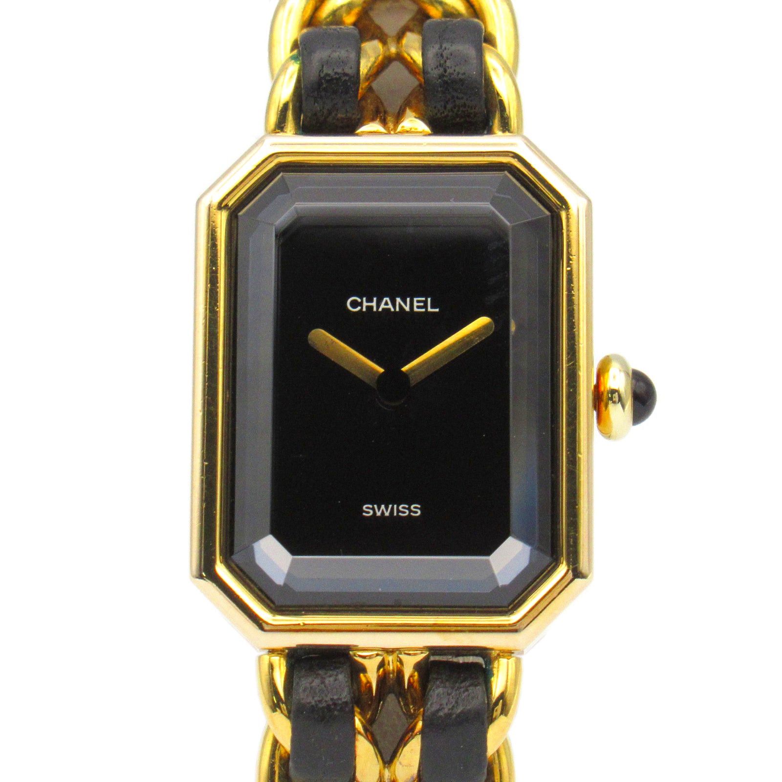 Chanel Chanel Premier S Women Watch Quartz Gp (Gold Plated) Leather Black Size ONE SIZE - 1 Thumbnail