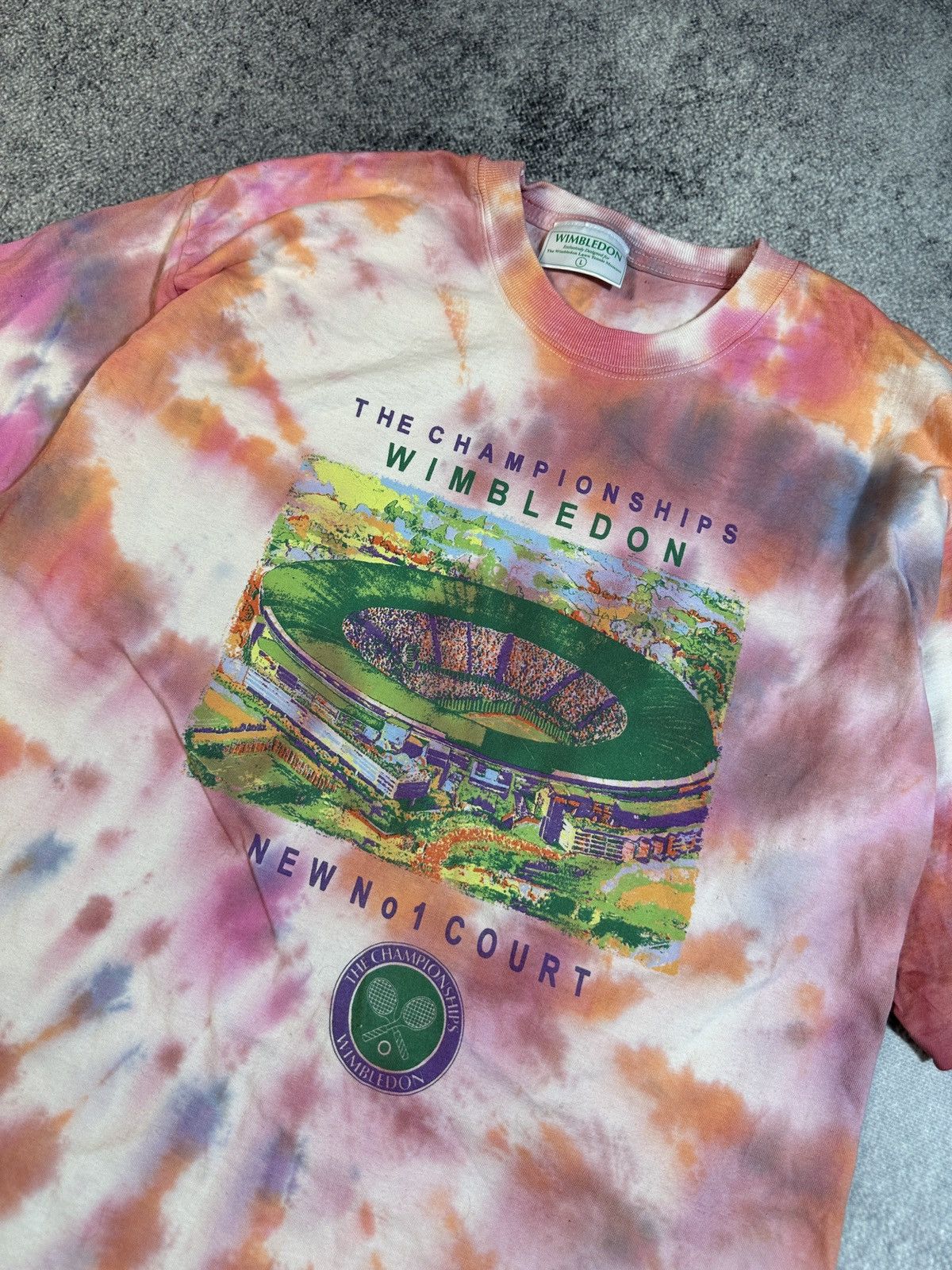 Vintage Vintage Wimbledon Big Logo T-shirt Rare Streetwear Tennis Size US L / EU 52-54 / 3 - 2 Thumbnail