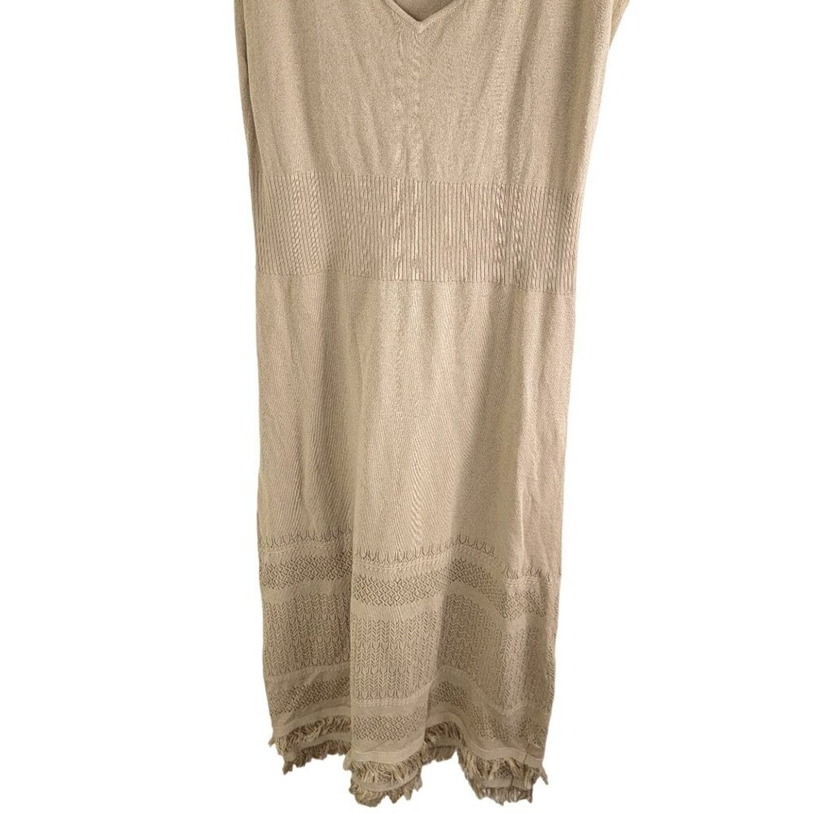 INTERMIX Celia Sleeveless Knit Maxi Dress Womens size M Tan -  www.desnorhaar.be