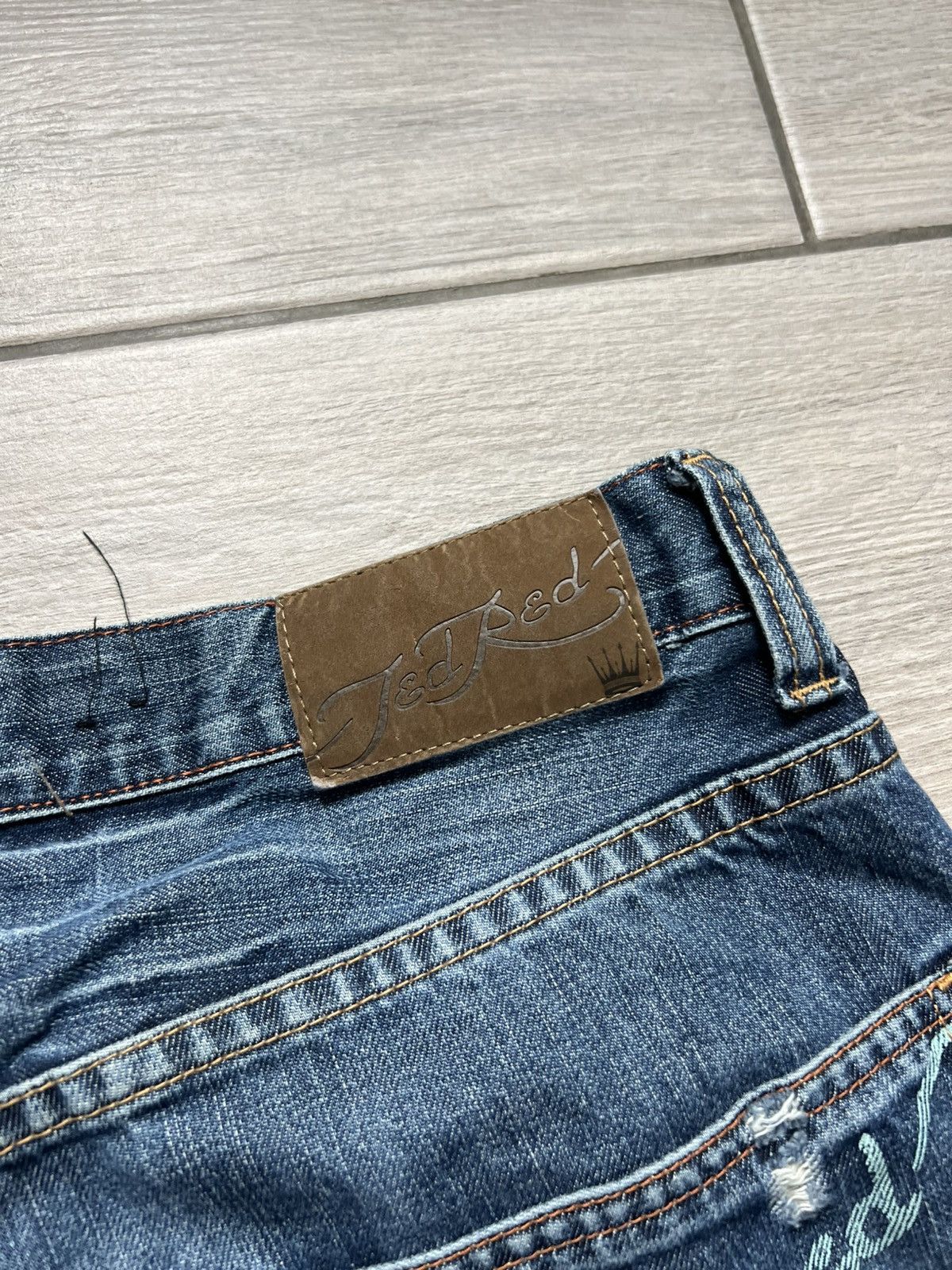 Ed Hardy Vintage Style Ed Hardy Jeans by Christian Audigier Pants Size US 34 / EU 50 - 11 Thumbnail