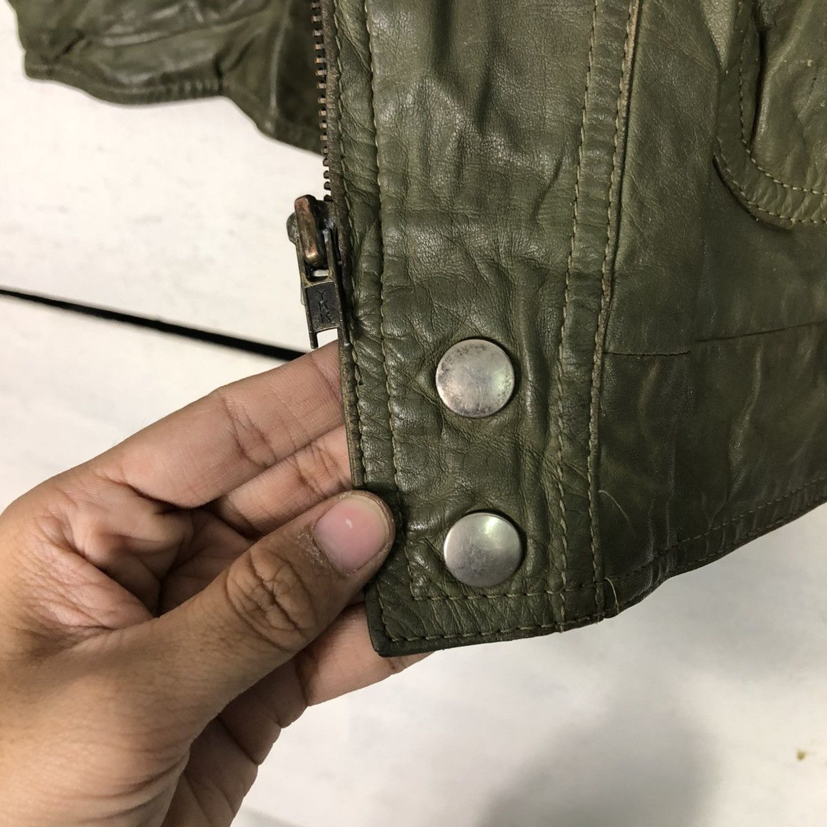 Japanese Brand 🔥VINTGE BIKER LEATHER JACKET BLANKET A REX ISSEY MIYAKE Size US L / EU 52-54 / 3 - 18 Thumbnail