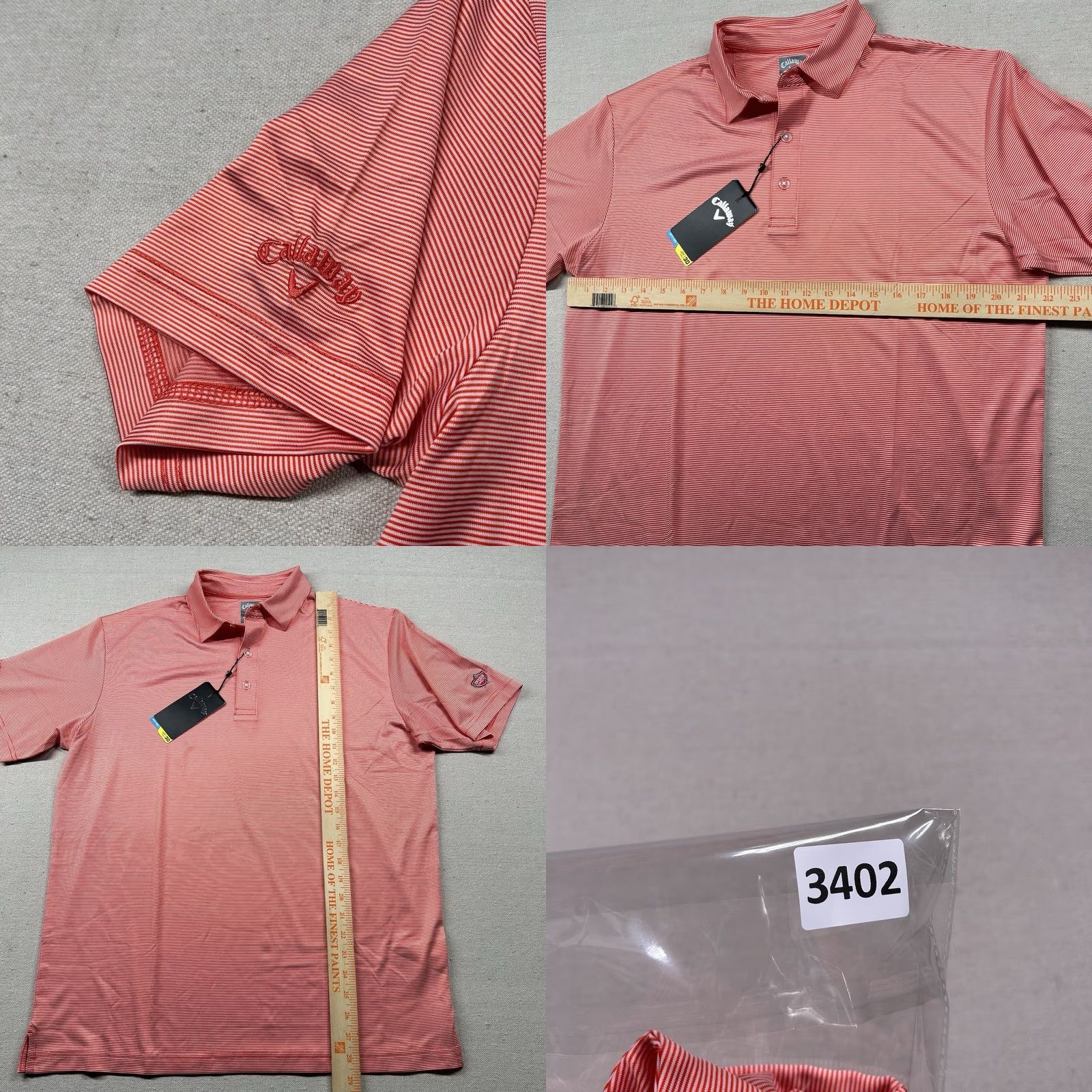 Callaway Callaway Opti-Dri Polo Mens M Red Golf Performance Shirt Short Sleeve Spotted Striped Collar Patch Cigarillos Theme Sports Smoking 90s? Size US M / EU 48-50 / 2 - 8 Thumbnail