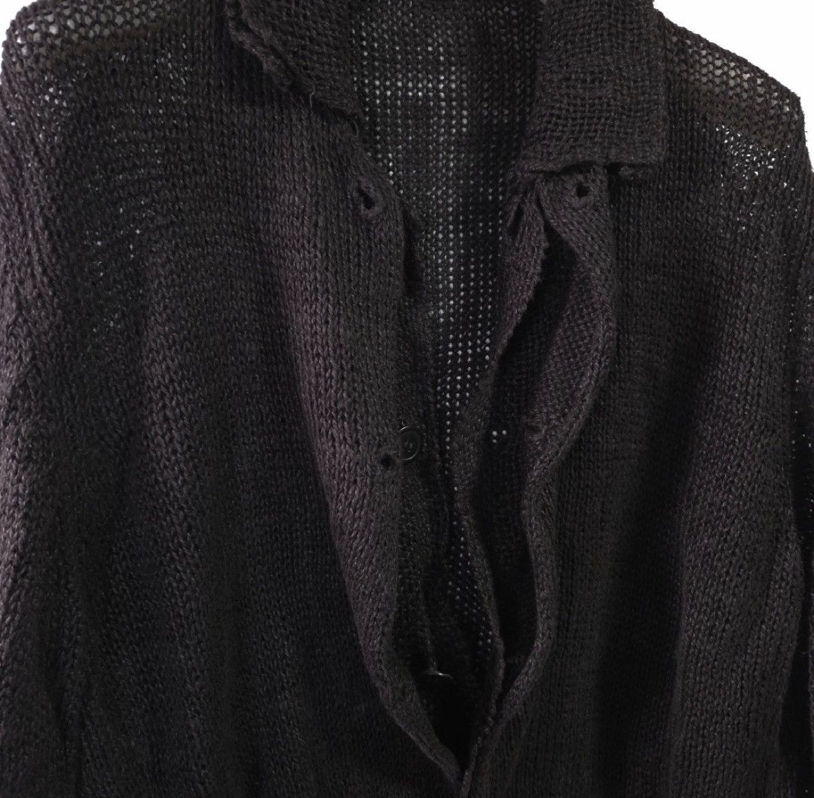 Yohji Yamamoto Yohji Yamamoto Pour homme 2001SS Double-Layered Cardigan Size US M / EU 48-50 / 2 - 3 Thumbnail