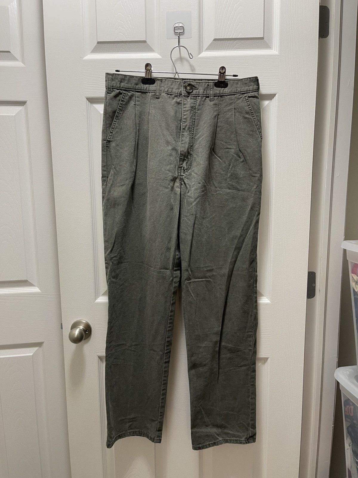 Briggs & Riley × Vintage Riley Vintage Sunfaded Archive Army Green Slacks Size US 34 / EU 50 - 1 Thumbnail