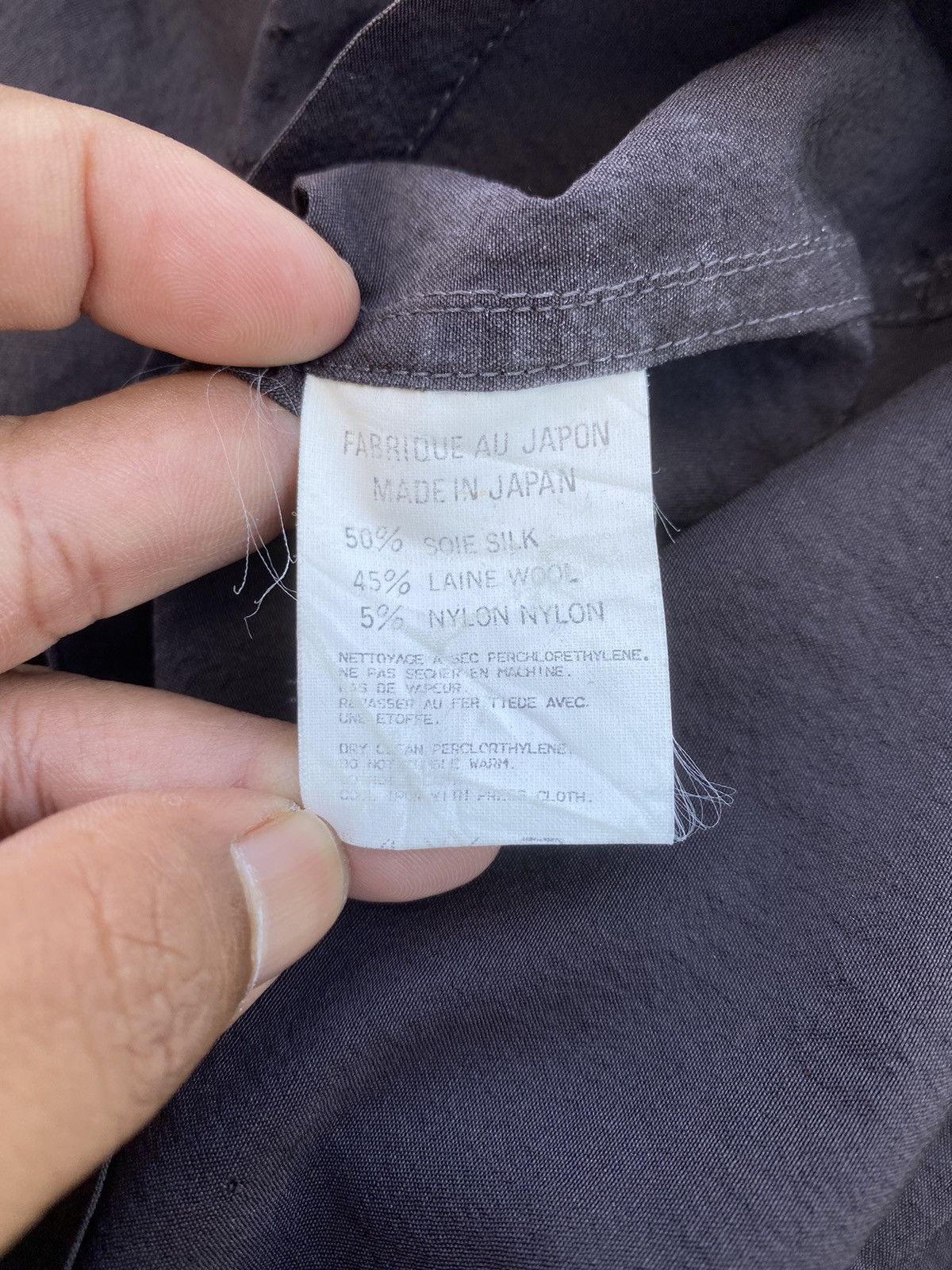 Yohji Yamamoto Rare Vintage 90s Yohji Yamamoto 50% Soie SILK Button Shirt Size US L / EU 52-54 / 3 - 11 Thumbnail