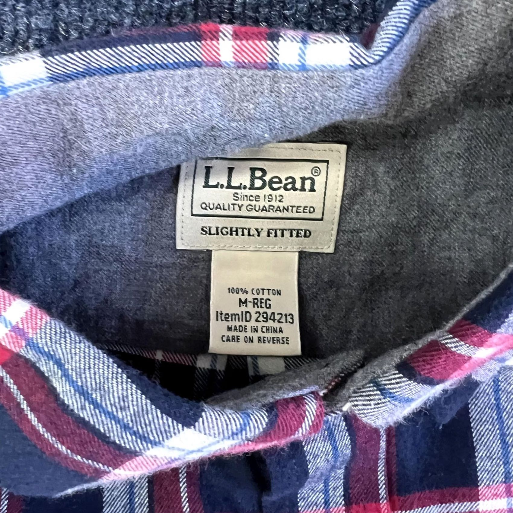 Vintage VINTAGE LL Bean Shirt Mens Medium Red Blue Plaid Slightly Fitted Flannel Lined Size US M / EU 48-50 / 2 - 2 Thumbnail