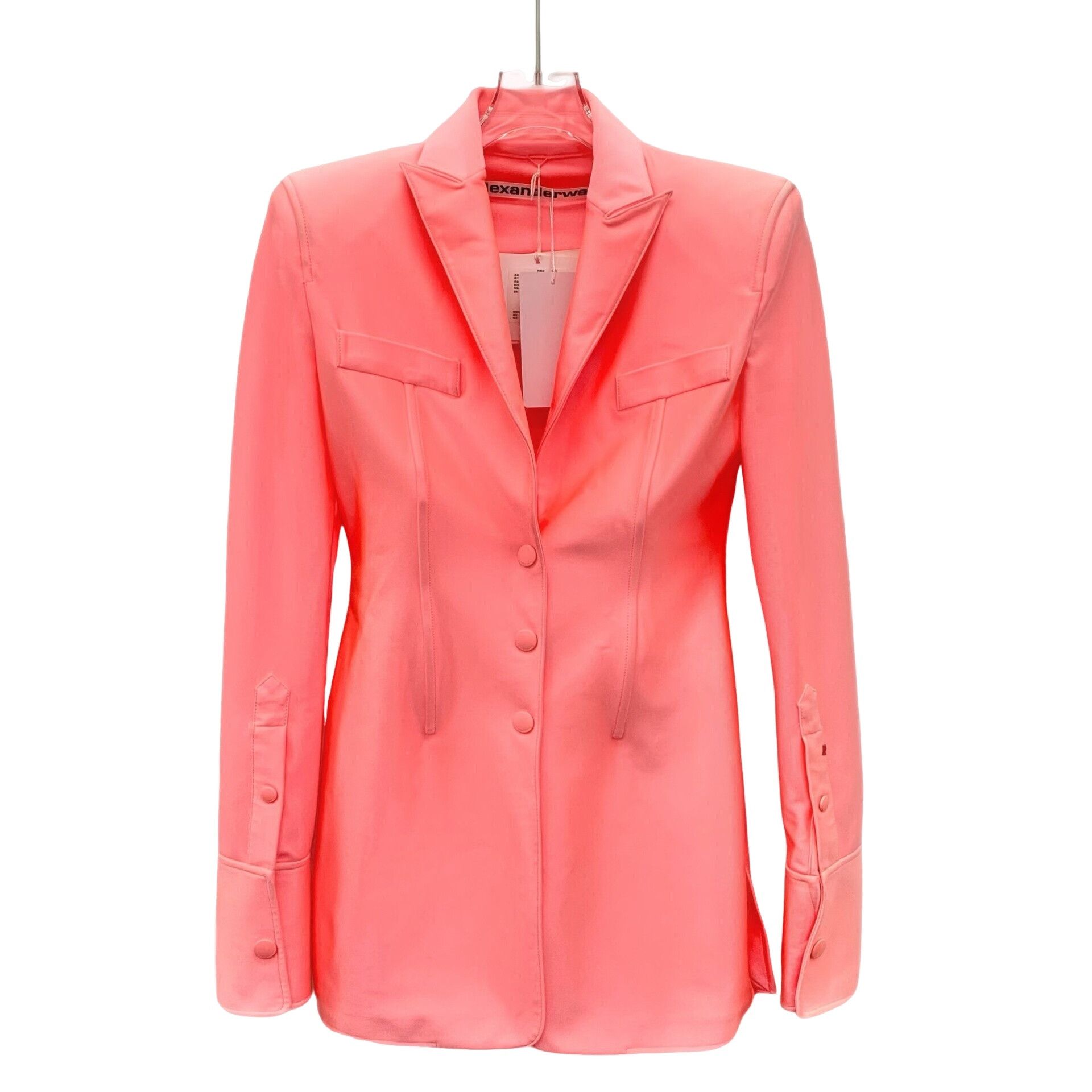 Alexander Wang Alexander Wang Pink Single-Breasted Blazer Size 0 Size XXS / US 00 / IT 34 - 1 Thumbnail