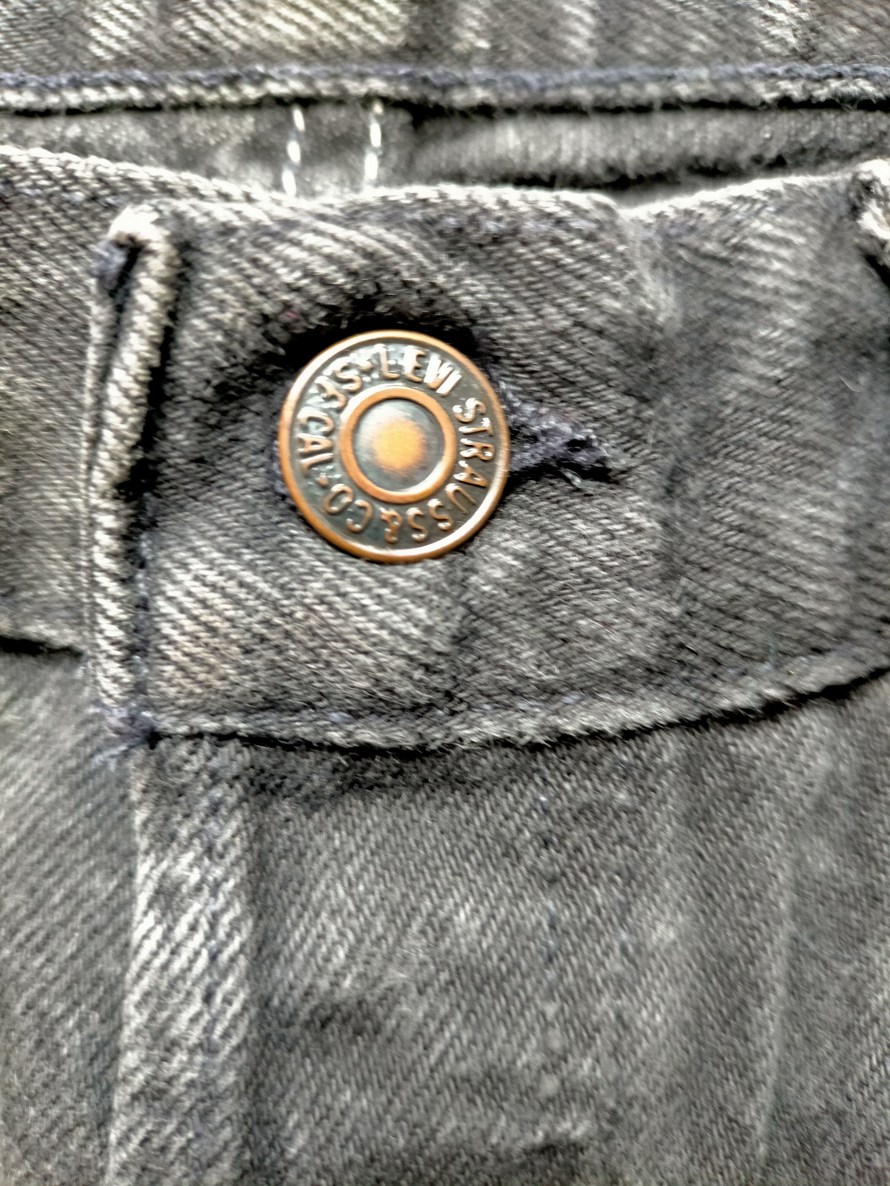 Levi's Vintage 80s-90s Levis Super Black Usa Painted Denim Size US 32 / EU 48 - 19 Thumbnail