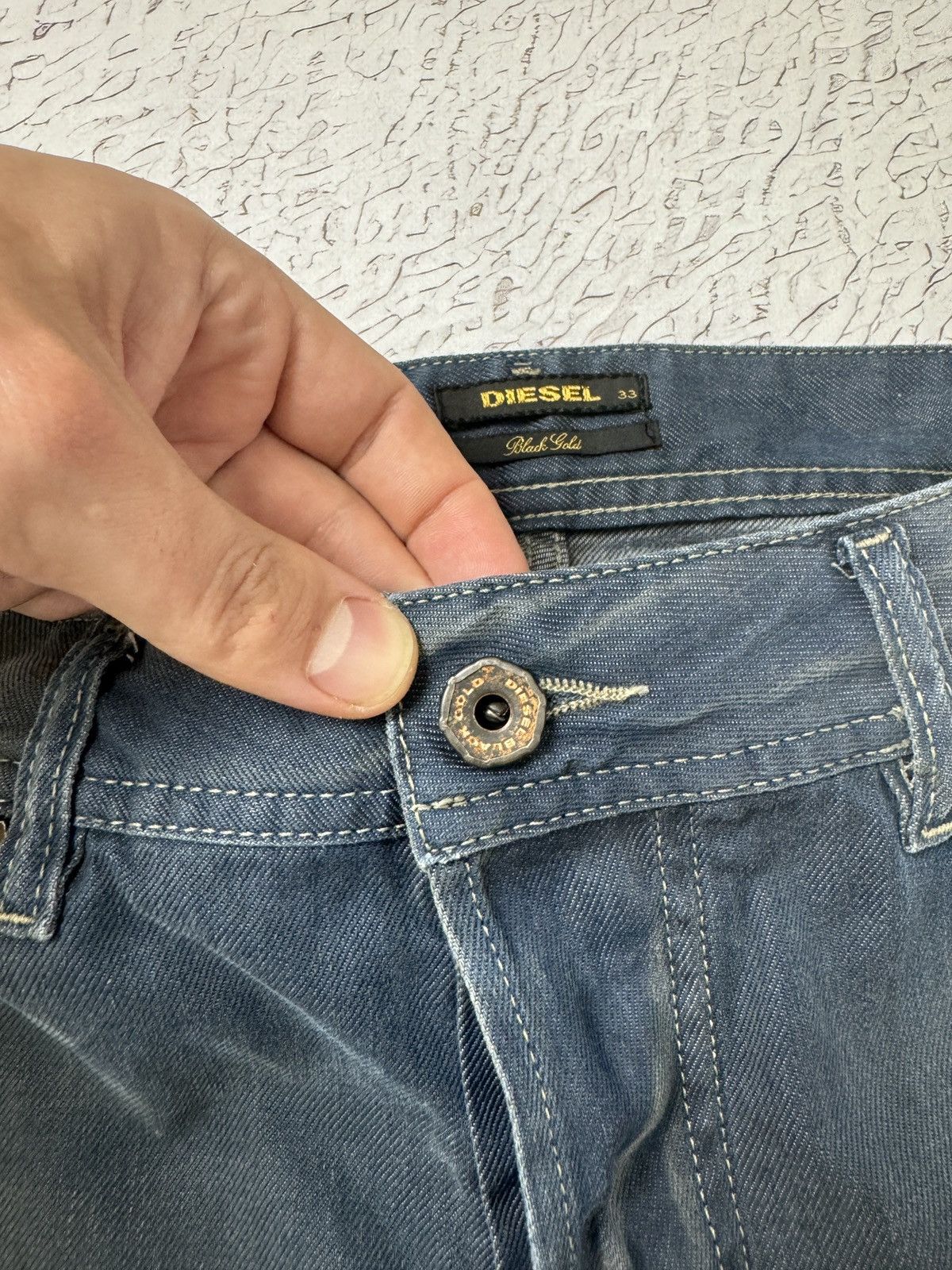 Diesel Black Gold Diesel Black Gold dirty painted style casual denim jeans Size US 36 / EU 52 - 13 Thumbnail