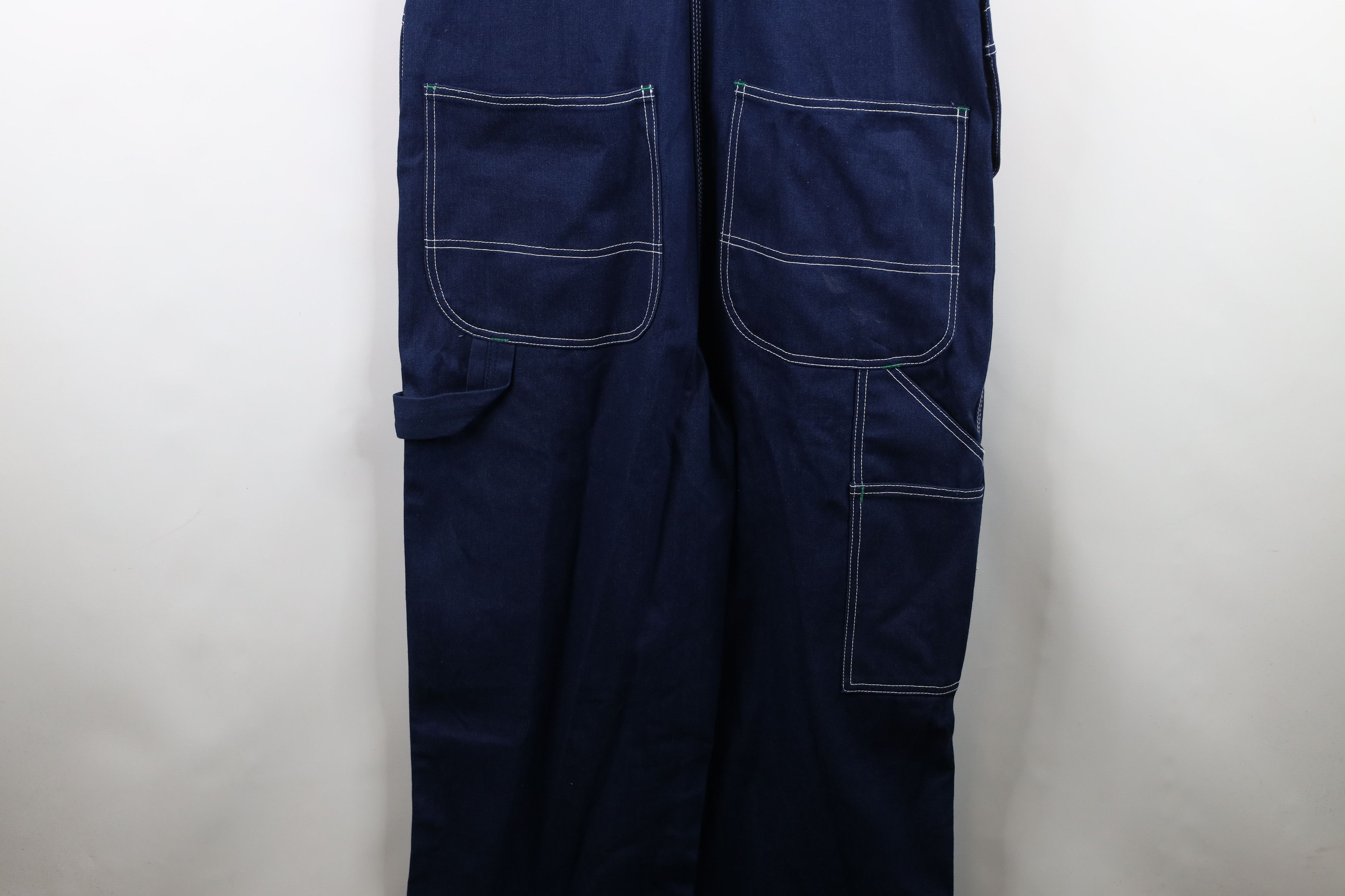 Vintage Vintage 90s Streetwear Faded Wide Leg Denim Jean Overalls Size US 40 / EU 56 - 15 Thumbnail