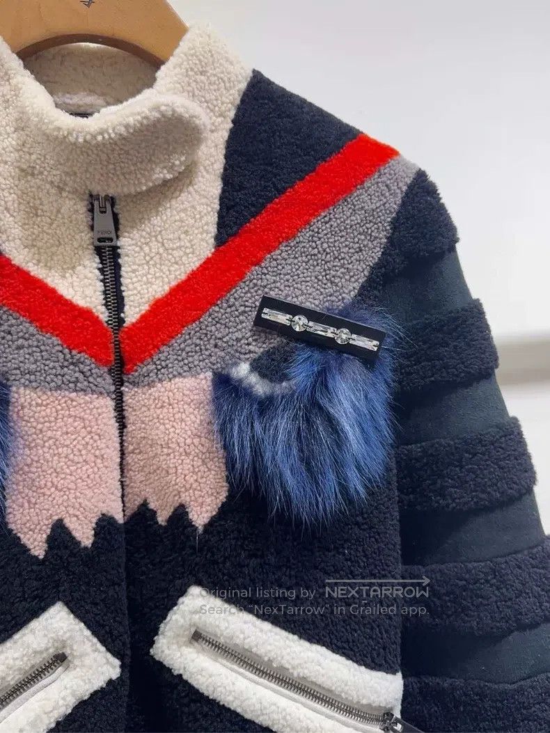 Fendi Fendi Little Devil Fur and Leather Combined Jacket Size XS / US 0-2 / IT 36-38 - 2 Thumbnail