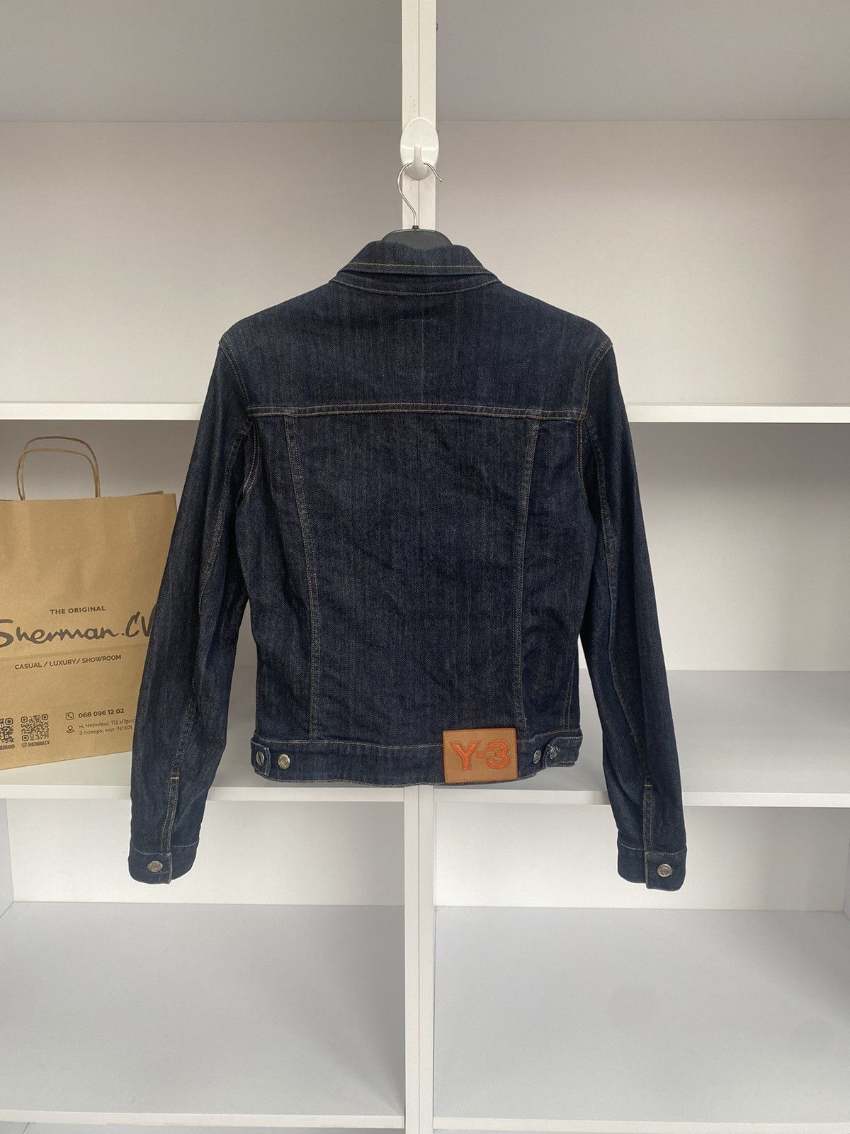 Vintage × Y-3 × Yohji Yamamoto Vintage Y-3 Women’s Denim Jeans Jacket Size L / US 10 / IT 46 - 13 Thumbnail