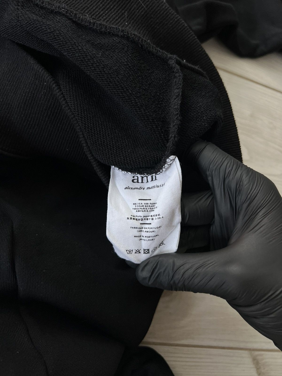 AMI Ami Paris Zip Hoodie Black Medium Size US M / EU 48-50 / 2 - 12 Thumbnail