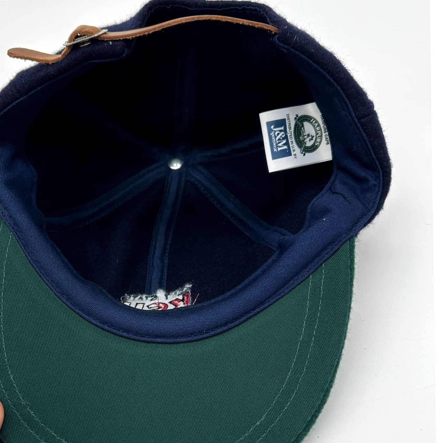 Vintage VINTAGE Harpurs Kent State University Wool Hats Mens OSFA Blue Strap Back Harpurs NEW Size ONE SIZE - 3 Thumbnail