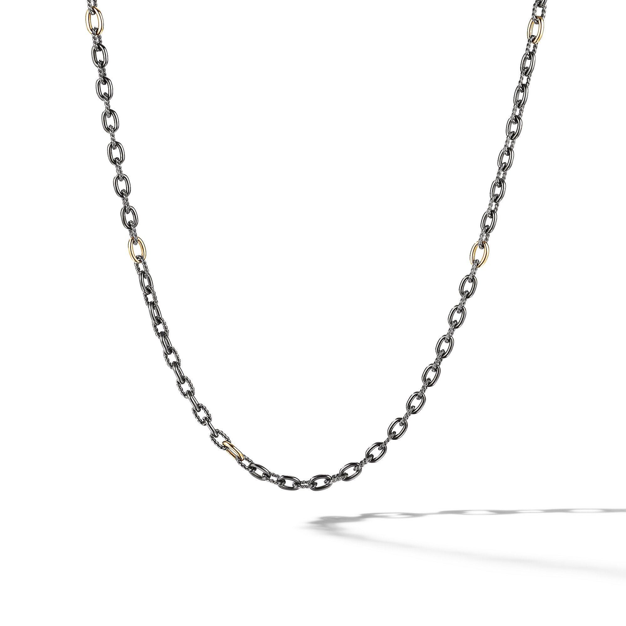 David Yurman o1w1db10525 N16683 Necklace in Silver with 18K Yellow Gold Size ONE SIZE - 1 Preview