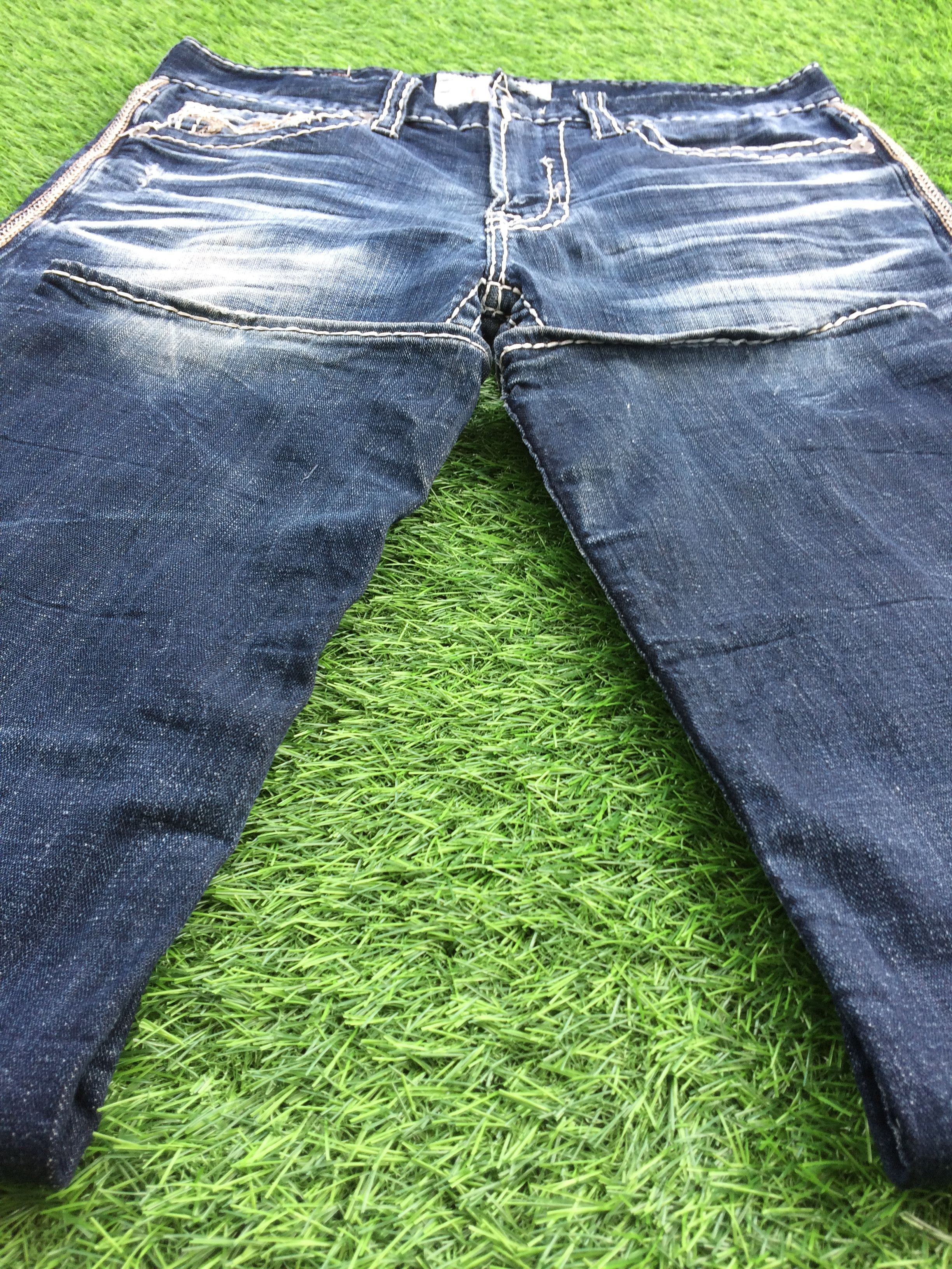 Big Star × Japanese Brand × Jean Big Star Bold Stitch Jeans D-871 Size US 34 / EU 50 - 5 Thumbnail