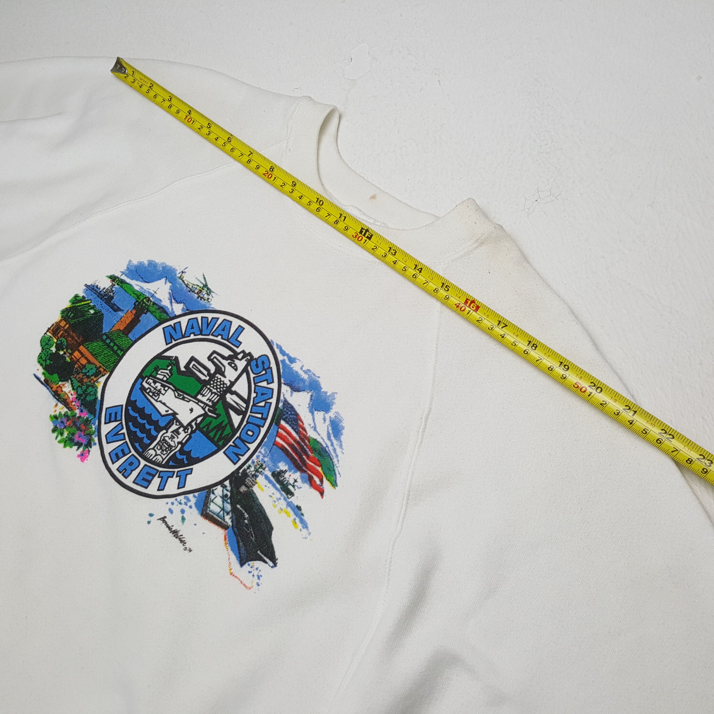 Naval Clothing Factory × Vintage NAVAL STATION EVERETT Center Design Vintage Sweatshirt Size US M / EU 48-50 / 2 - 4 Thumbnail