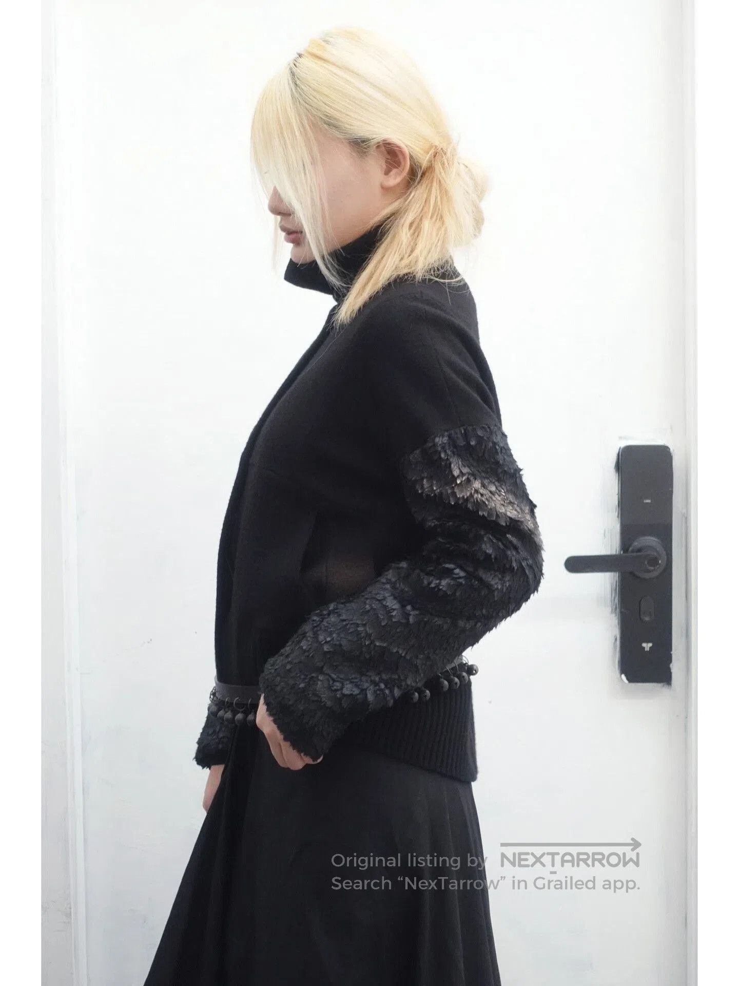 Ann Demeulemeester Ann Demeulemeester Black Feather Jacket. Size XS / US 0-2 / IT 36-38 - 2 Thumbnail
