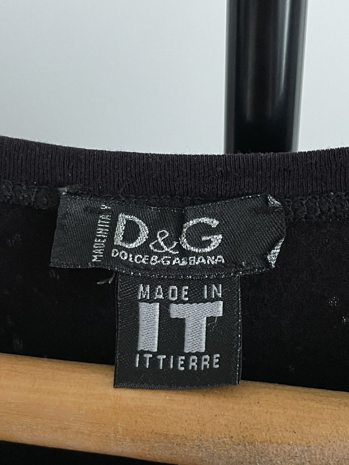 Dolce & Gabbana Vintage Dolce & Gabbana Y2K Flower T-Shirt Black RARE Size M / US 6-8 / IT 42-44 - 4 Thumbnail