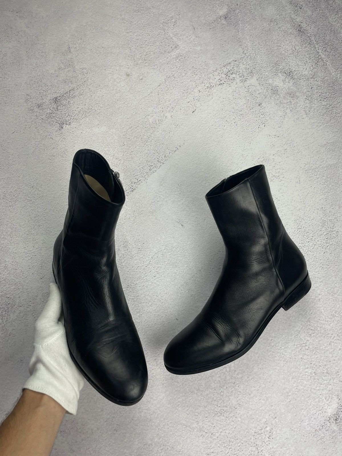 Jil Sander Black Leather Ankle Boots Women's Sz EU US