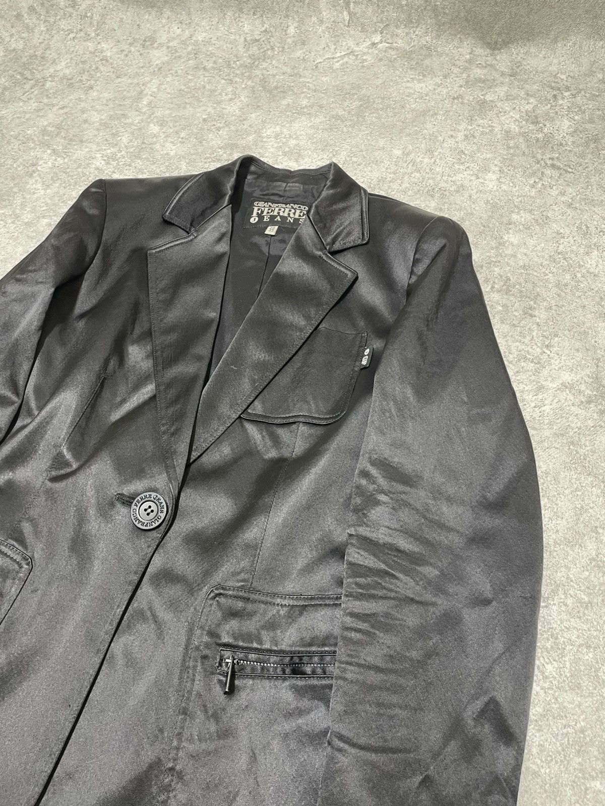 Gianfranco Ferre × If Six Was Nine Nosferatu GFJ Italy 99ss Blazer Opium Fit Nylon Fit Style Size US M / EU 48-50 / 2 - 3 Thumbnail