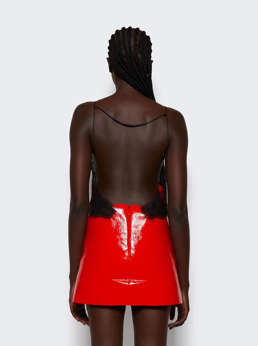 Gucci o1la5ras0526 Mini Dress in Red Orange/Black Size XS / US 0-2 / IT 36-38 - 5 Thumbnail