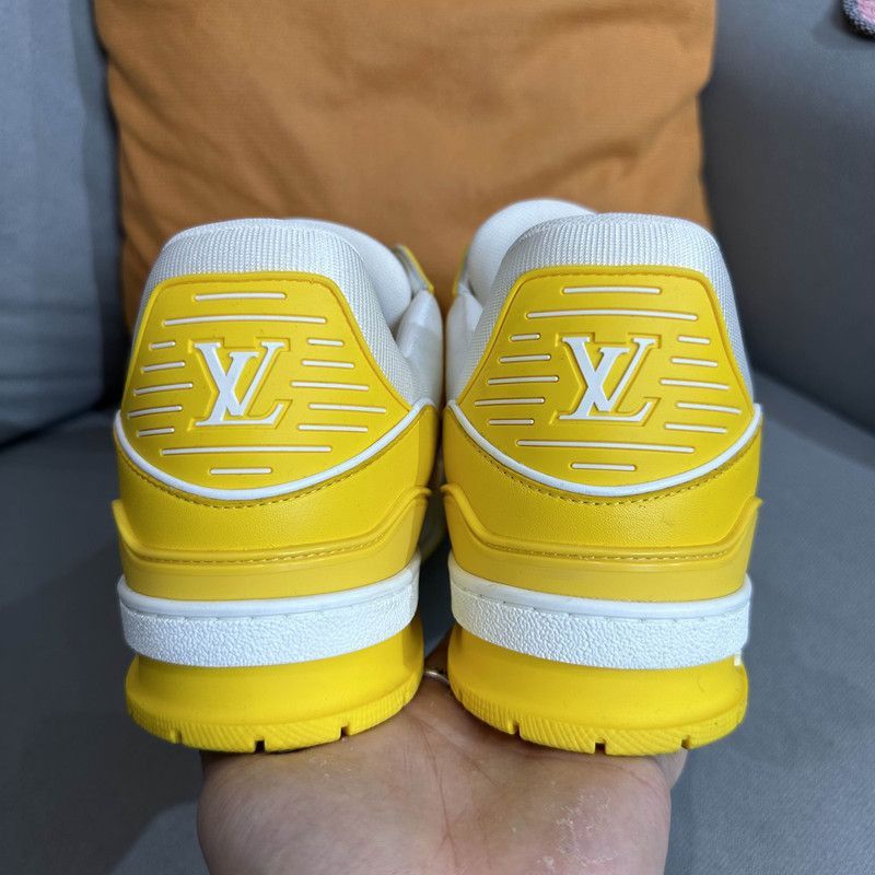 Louis Vuitton Louis Vuitton Yellow Low-Top Fashion Sneakers -2508 Size US 10 / EU 43 - 2 Thumbnail