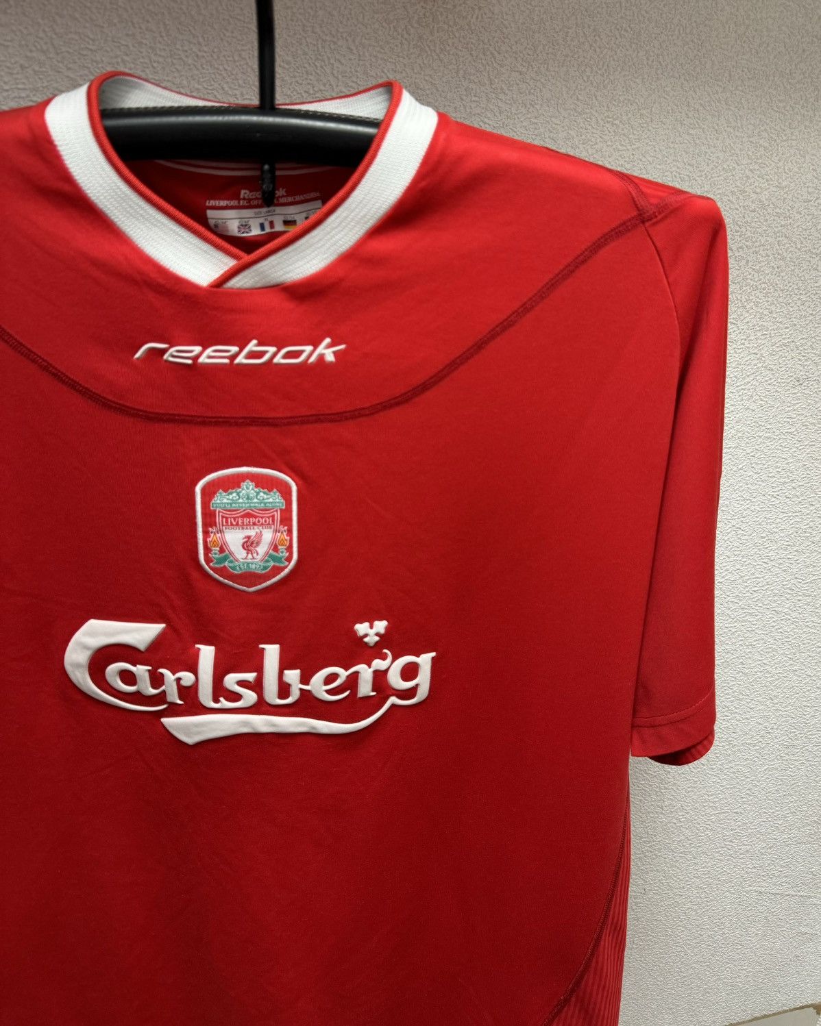 Reebok Liverpool reebok carlsberg vintag soccer jersey 2002-2004 Xl Size US XL / EU 56 / 4 - 7 Thumbnail
