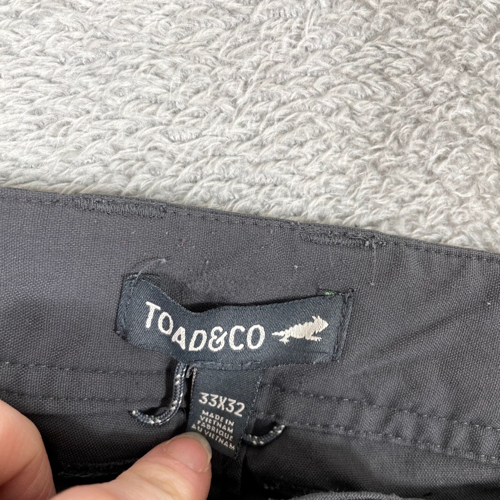 Toad&Co Toad&Co Rover 5 Pocket Lean Pant Mens 33x30 Grey Stretch Nylon Spandex Chino Slim Pockets Travel Outdoor Casual Modern Regular Size US 33 - 6 Thumbnail