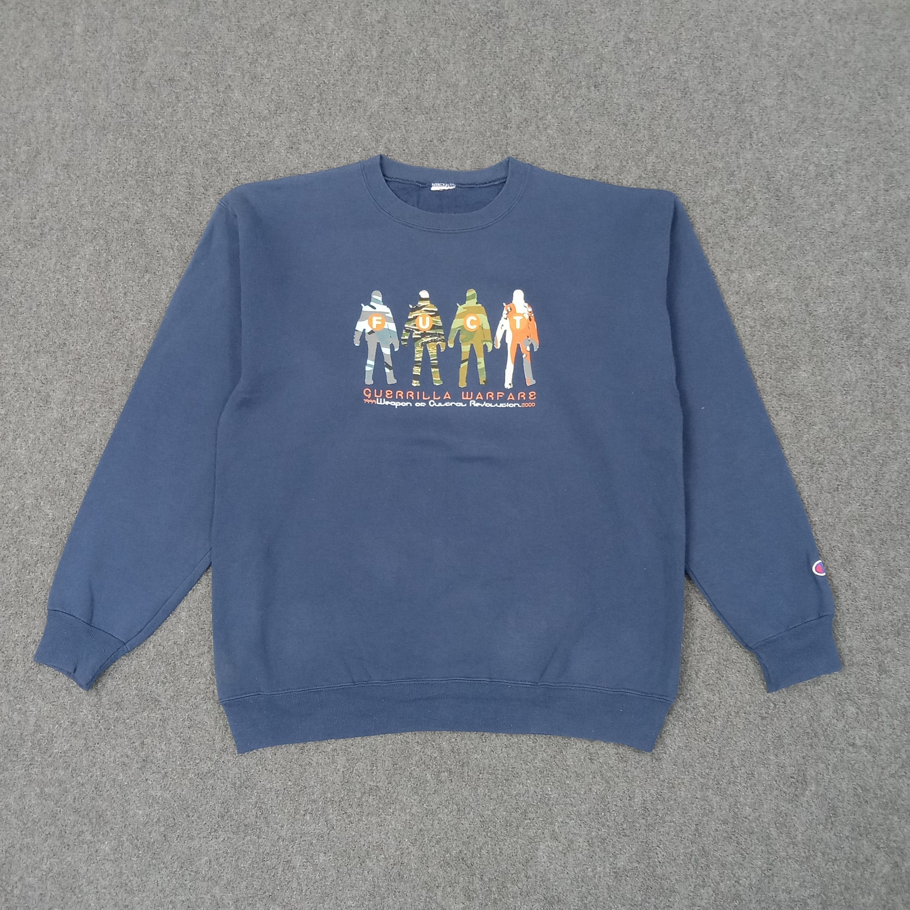 Champion Fuct X Champion Military Streetwear Art Sweatshirt C240N8 Size US M / EU 48-50 / 2 - 1 Thumbnail
