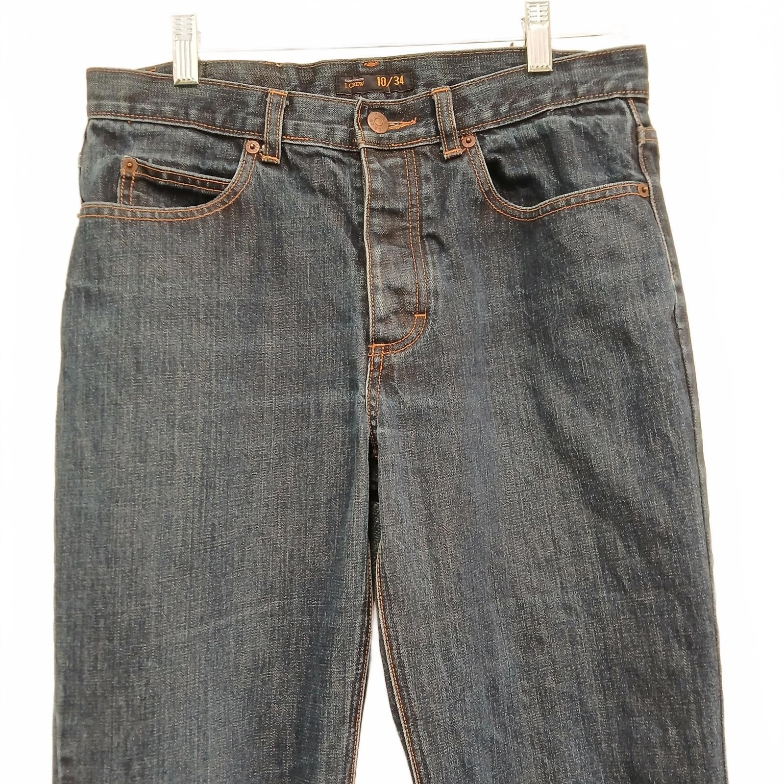 J.Crew J. Crew Classic Dark Wash Jeans Women's 10/34 Size 32" / US 10 / IT 46 - 6 Thumbnail
