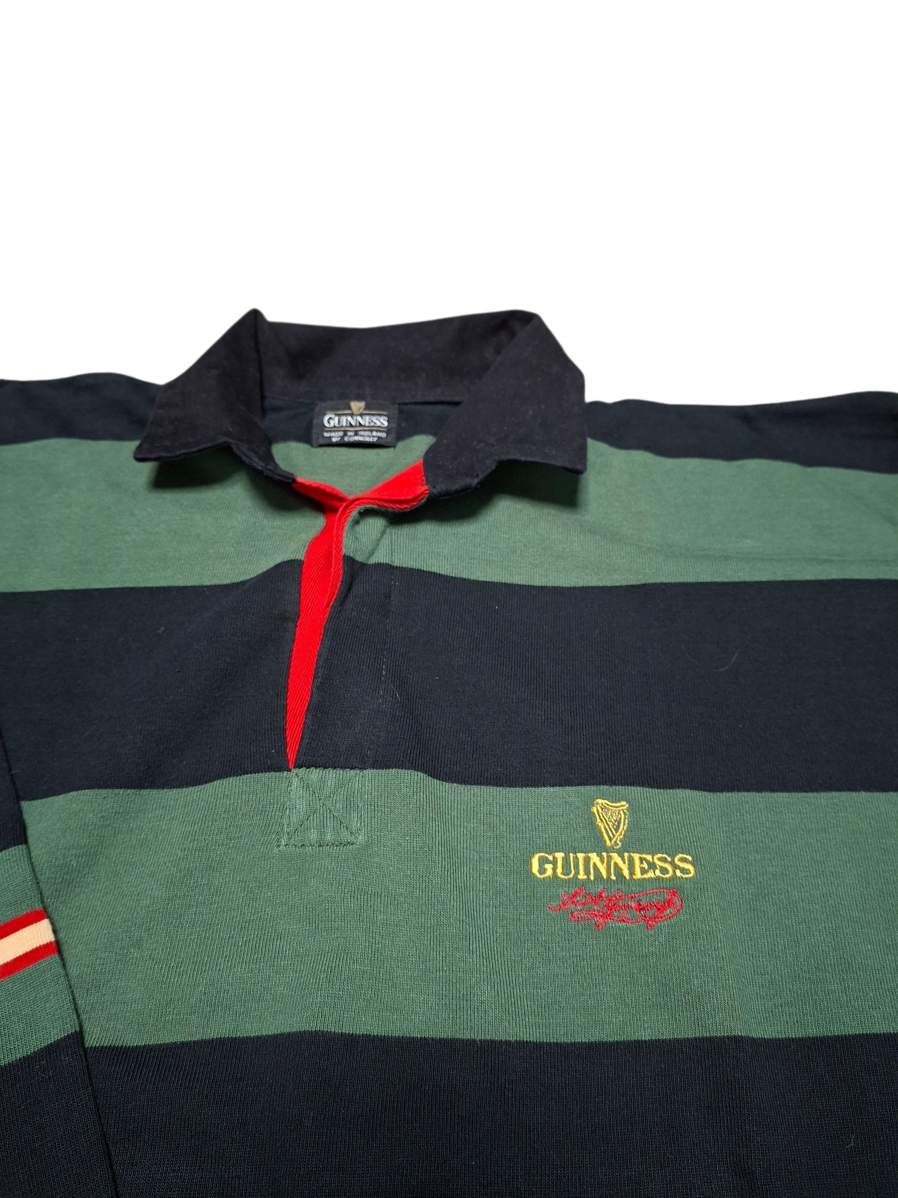 Other GUINNESS VINTAGE 90S MADE IN IRELAND STRIPED RUGBY SHIRT Size US XL / EU 56 / 4 - 2 Thumbnail