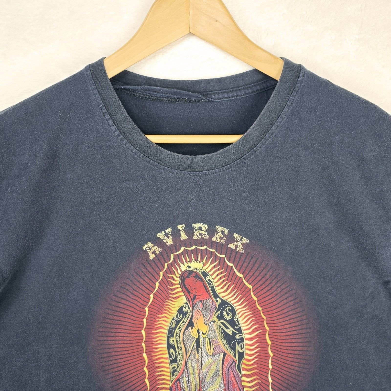 Avirex Vintage Avirex Shirt XL-XXL Virgin Mary Jesse Pinkman 24x28 Size US XL / EU 56 / 4 - 4 Thumbnail
