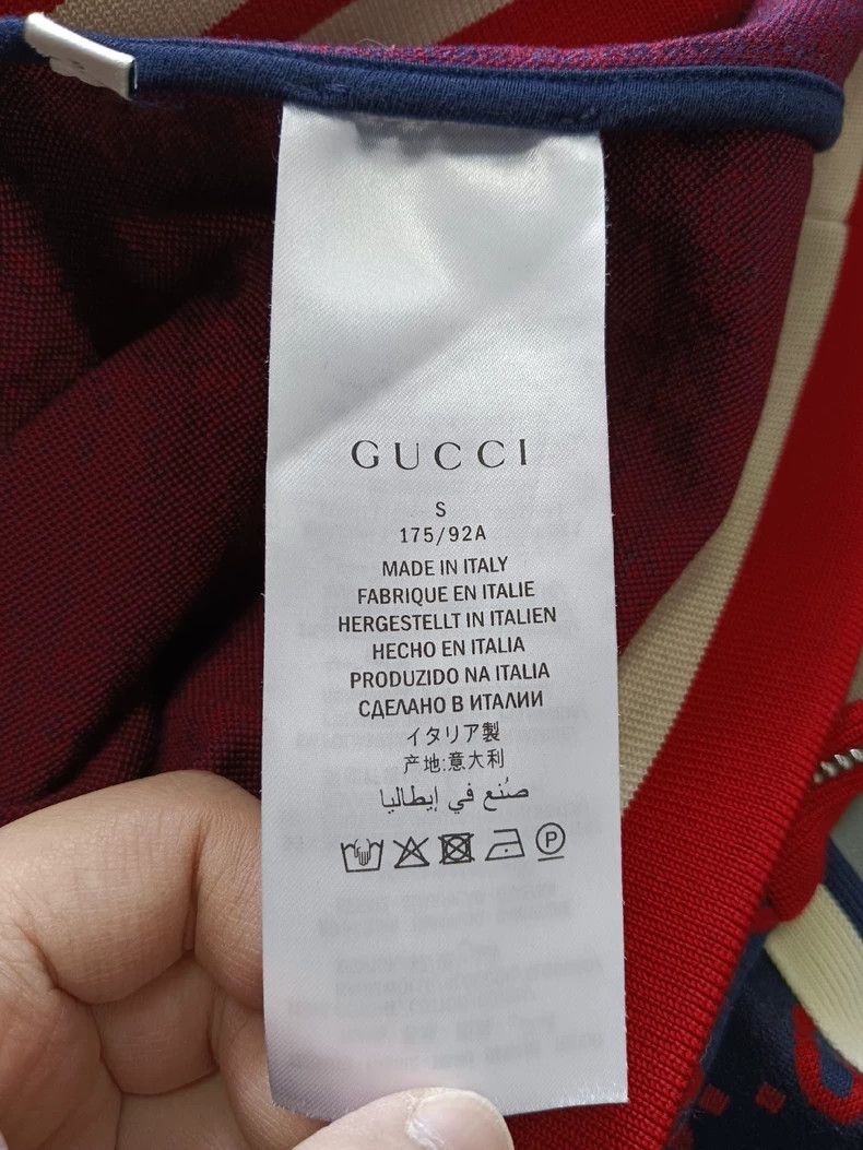 Gucci Gucci Full-print double G side striped long-sleeved zipper Size US S / EU 44-46 / 1 - 5 Thumbnail
