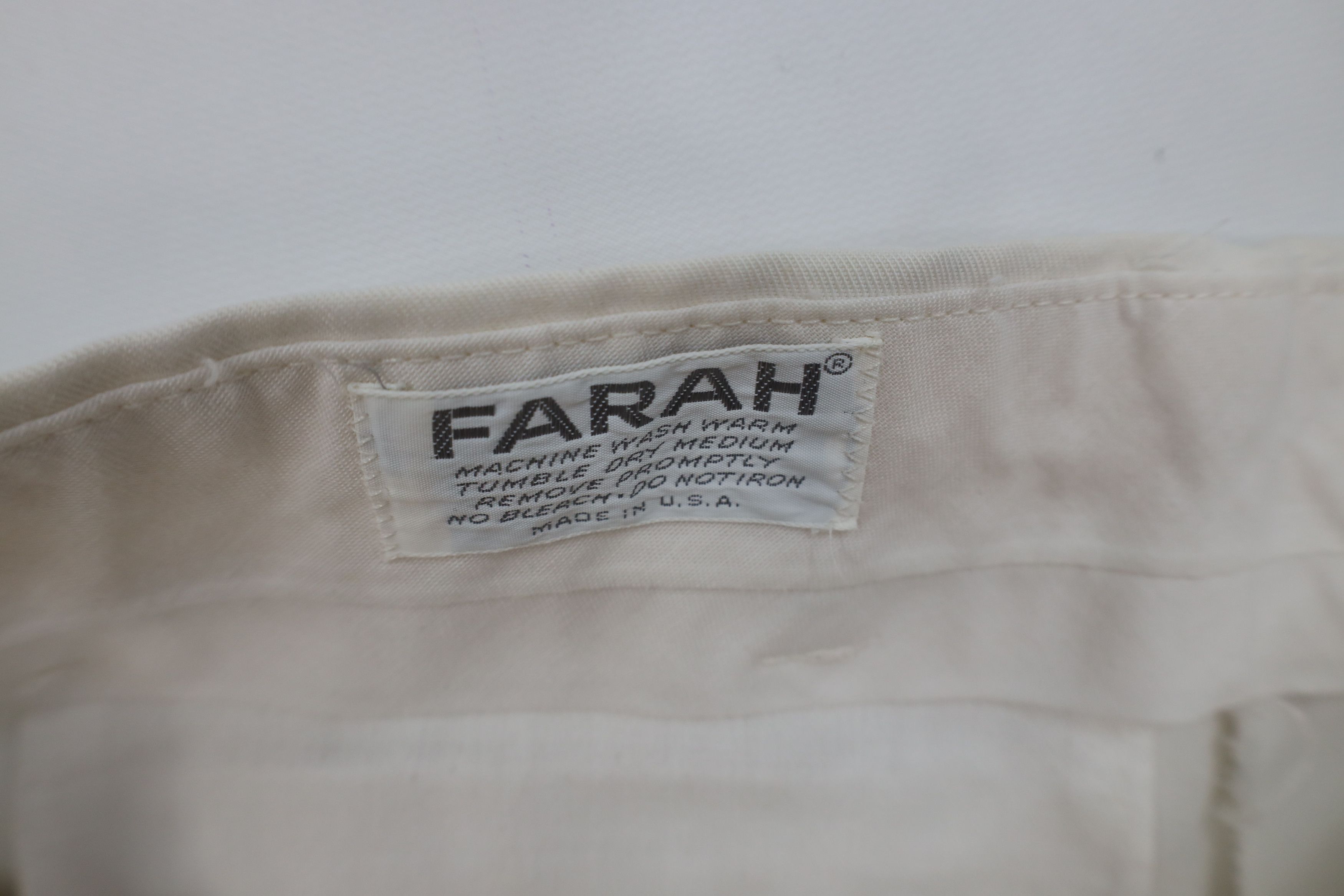 Vintage Vintage 70s Streetwear Flared Wide Leg Chino Pants White USA Size US 34 / EU 50 - 9 Thumbnail