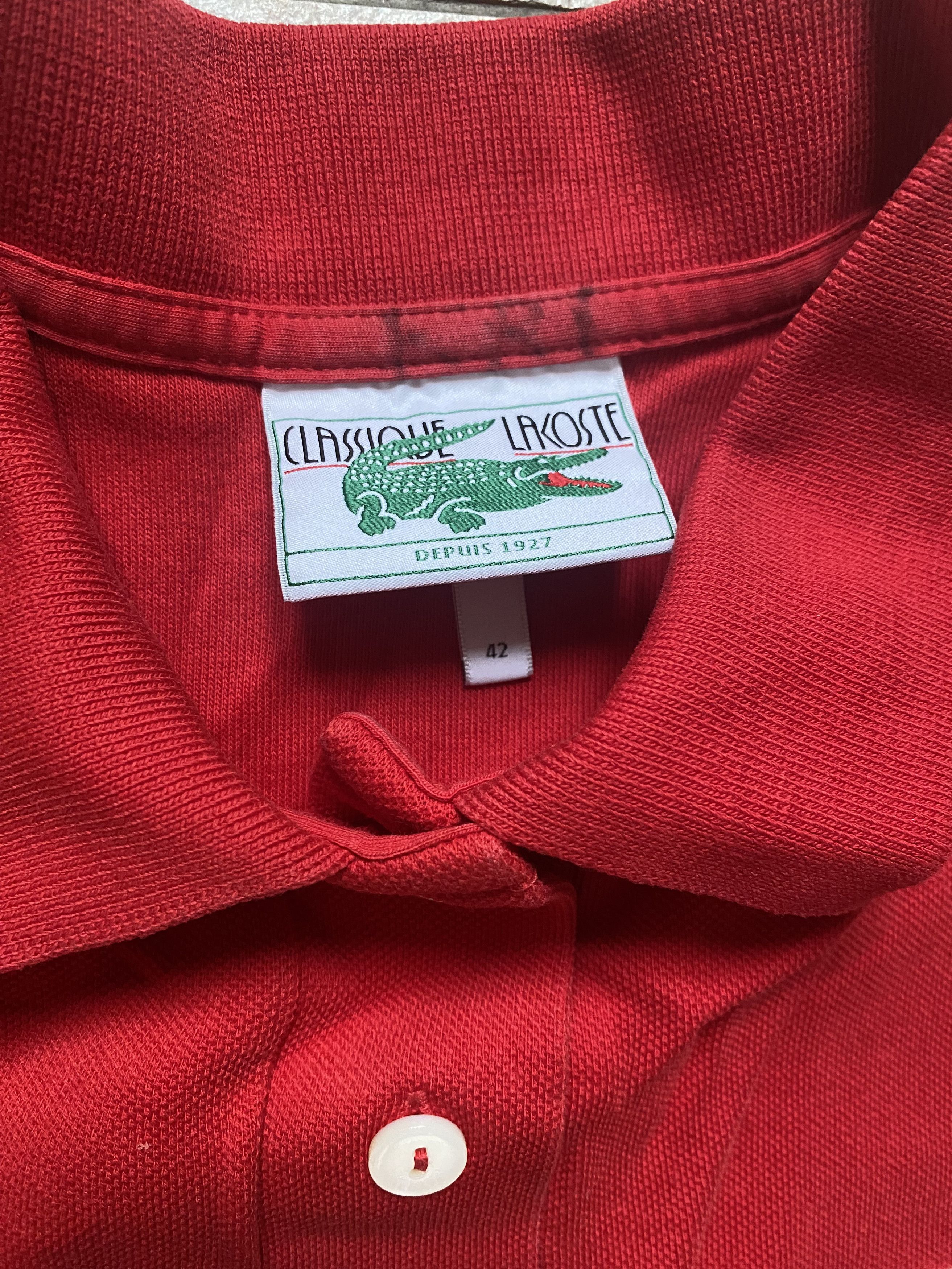 Lacoste Lacoste Red Polo Shirt 🐊🔥 Size US M / EU 48-50 / 2 - 2 Thumbnail