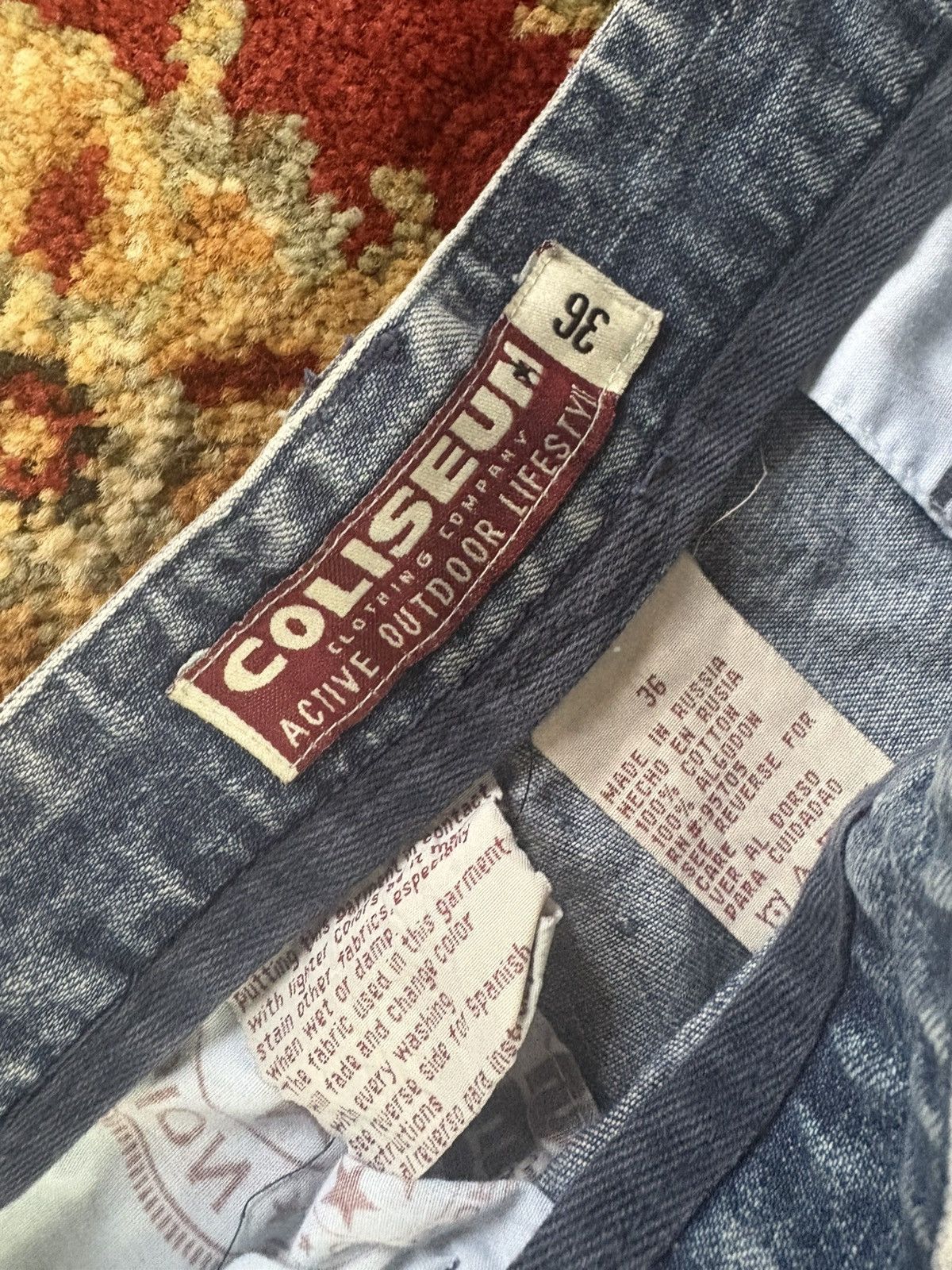Colosseum Athletics × Vintage Vintage Y2K Baggy Cargo Jean Shorts Size US 36 / EU 52 - 3 Thumbnail