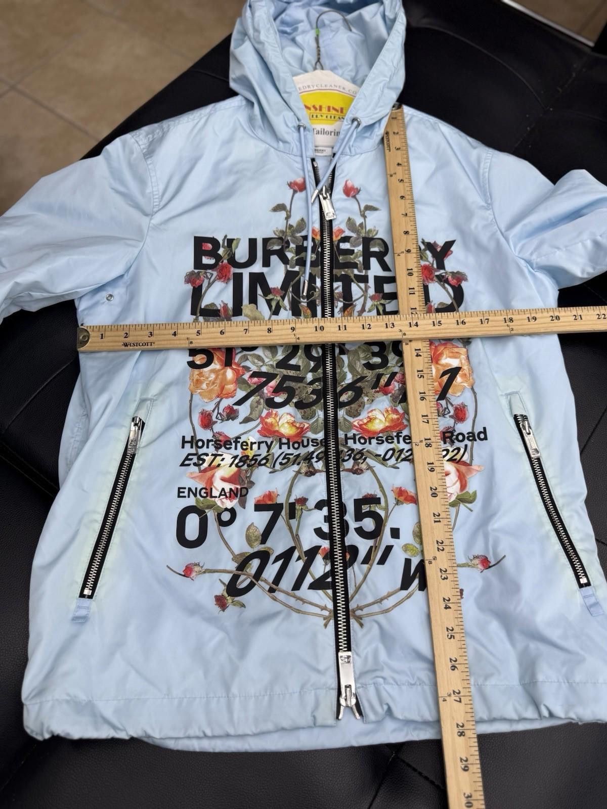 Burberry BURBERRY LIMITED ZIP UP JACKET NYLON BLUE SIZE (Small) Size US S / EU 44-46 / 1 - 8 Thumbnail