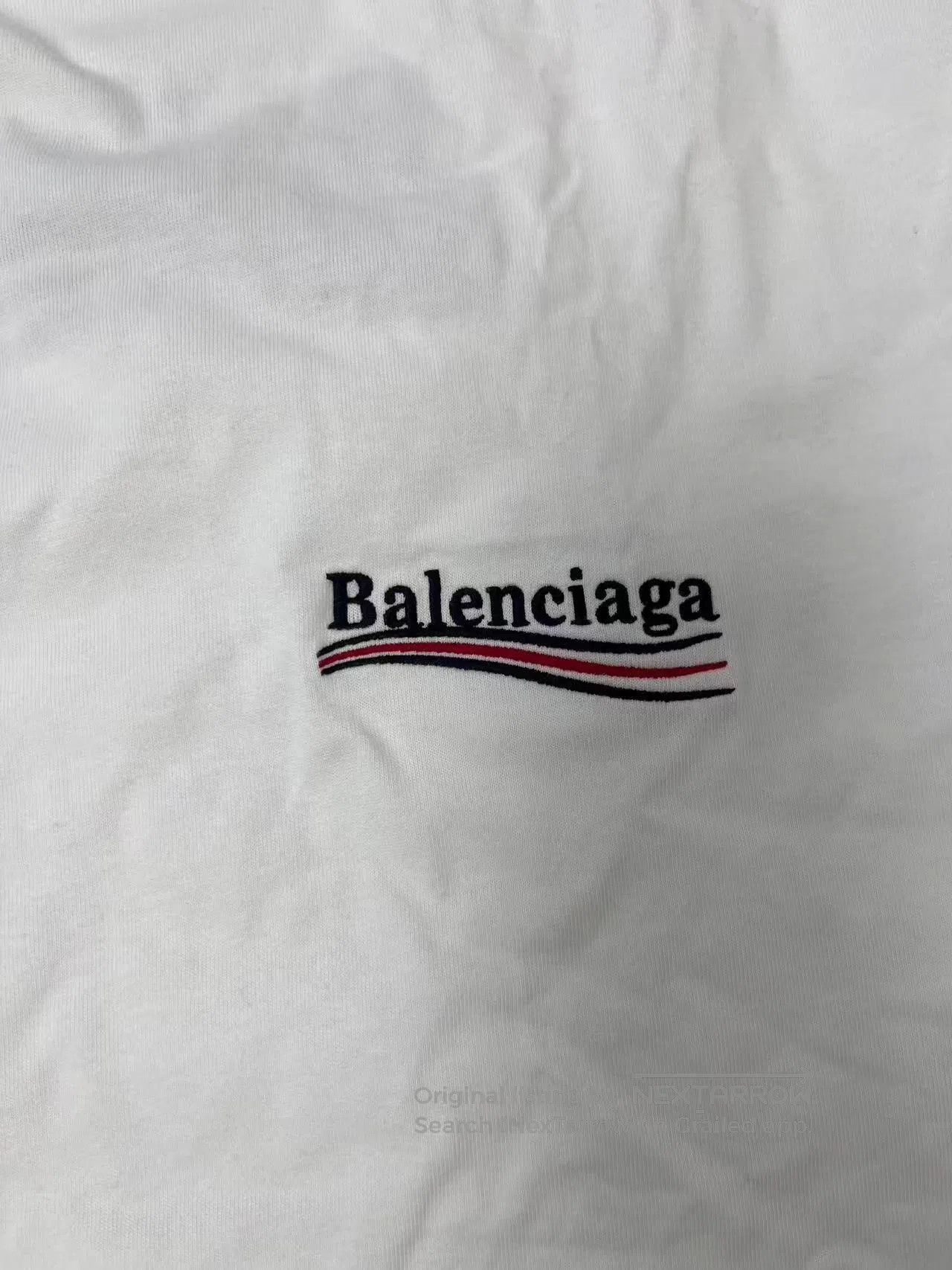 Balenciaga Balenciaga Logo Embroidered Cotton Crewneck T-Shirt. Size US S / EU 44-46 / 1 - 3 Thumbnail