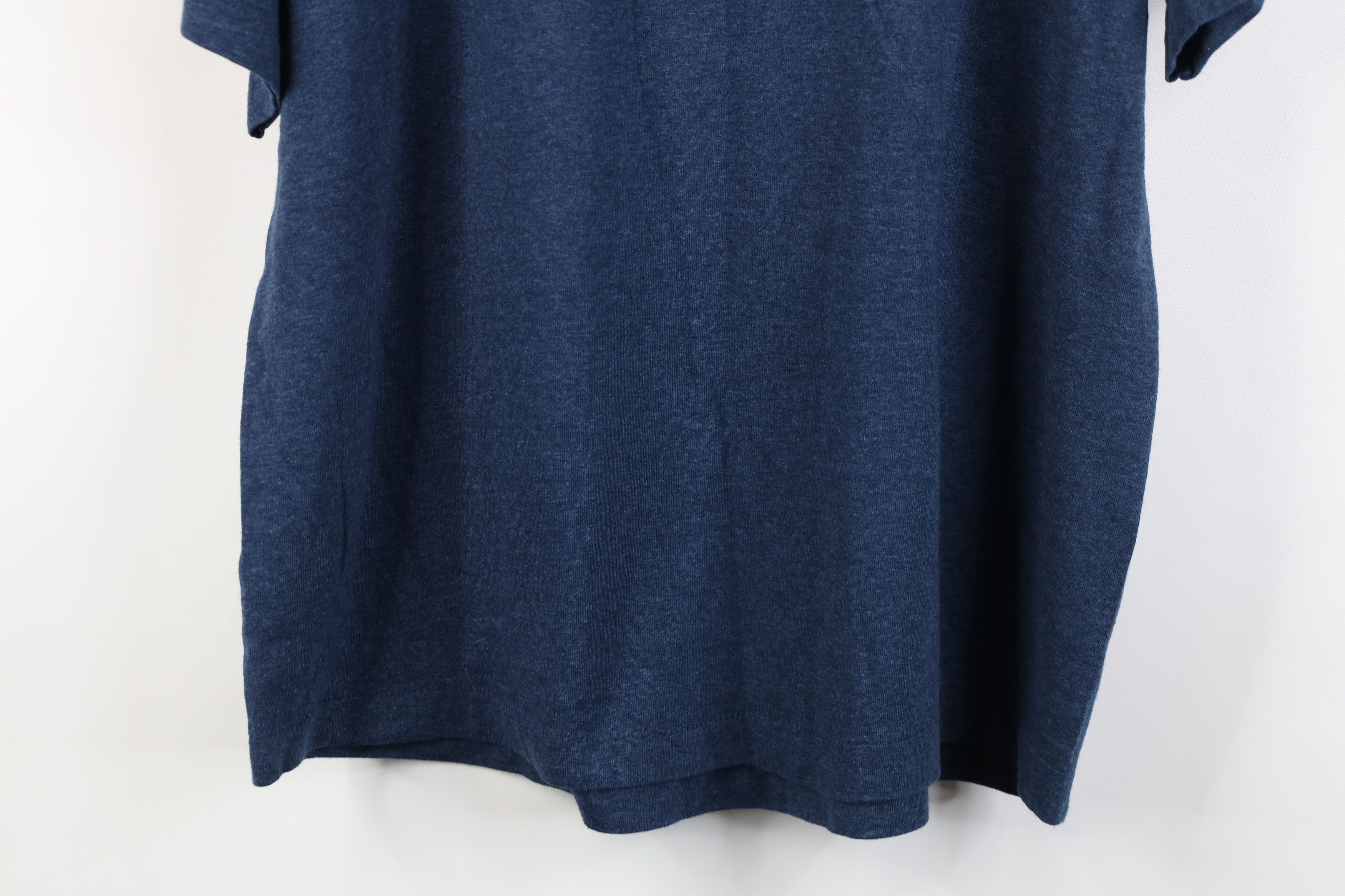 Vintage Vintage 90s Streetwear Blank Short Sleeve T-Shirt Blue USA Size US L / EU 52-54 / 3 - 10 Thumbnail