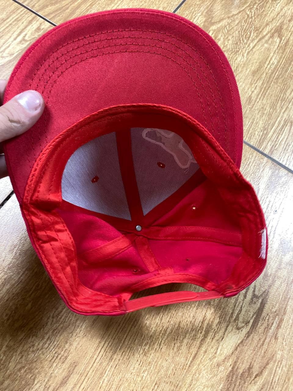 Fox Racing × Vintage Vintage Y2K Fox Racing Baseball Cap Hat Red Size ONE SIZE - 4 Thumbnail