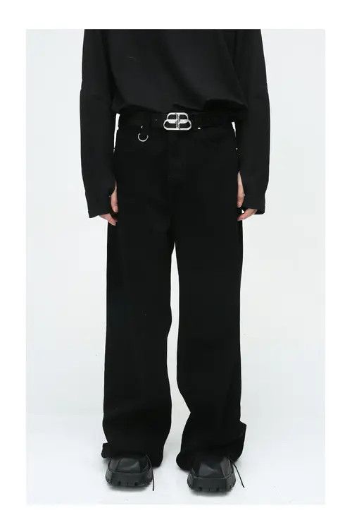 VIBE American high street simple style black loose casual jeans Size US 32 / EU 48 - 1 Preview