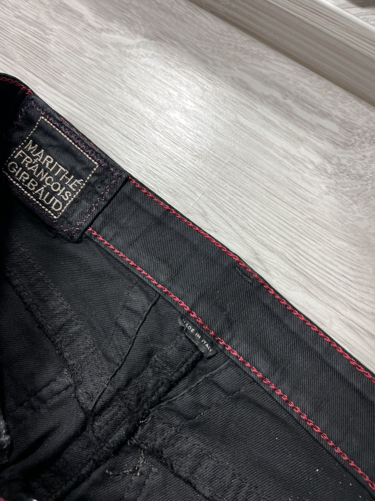 Marithe + Francois Girbaud Vintage Marithe Francois Girbaud Jeans Black Denim Pant MFG Size 27" / US 4 / IT 40 - 7 Thumbnail